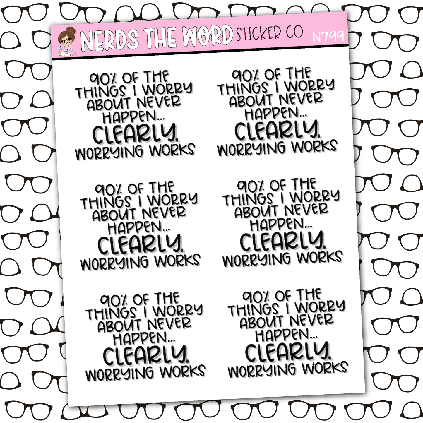 Worrying Works Sticker Sheet