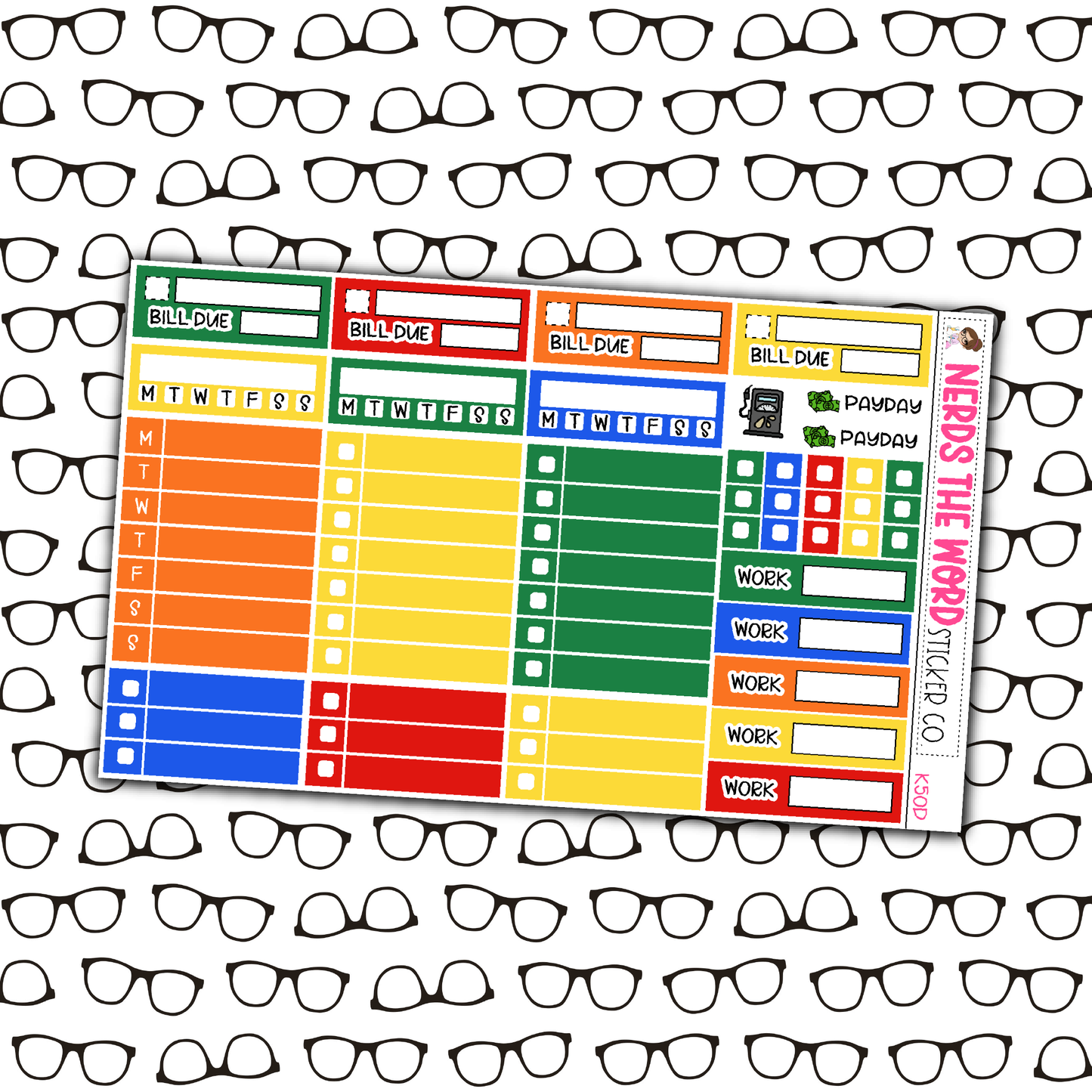 Back To School Monthly, Weekly and or Journaling Sticker Kit