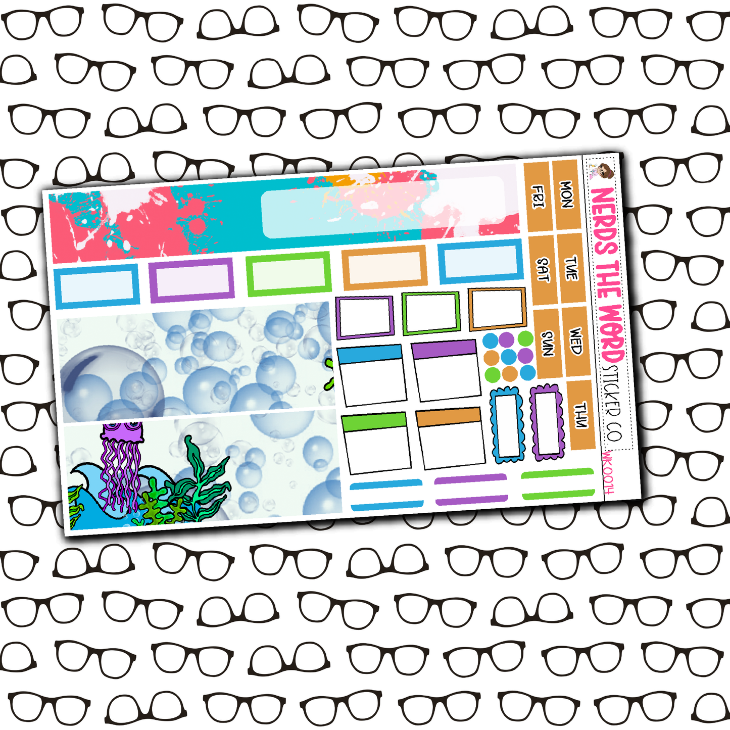 Under the Sea Monthly, Weekly and or Journaling Sticker Kit