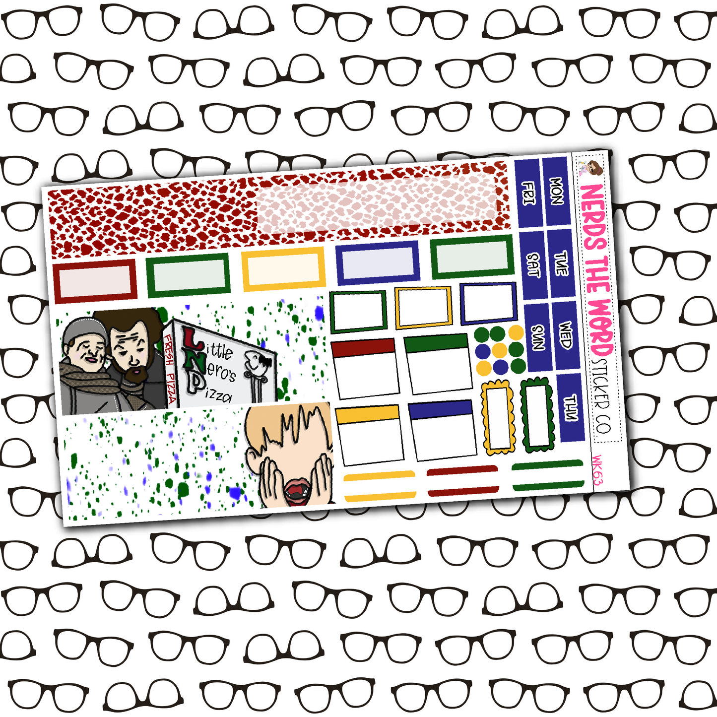 KEVIN! Monthly, Weekly and or Journaling Sticker Kit