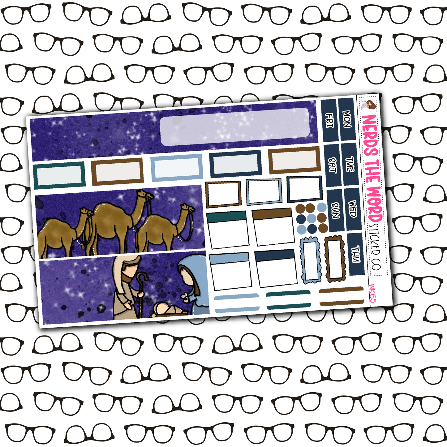 Nativity Monthly, Weekly and or Journaling Sticker Kit