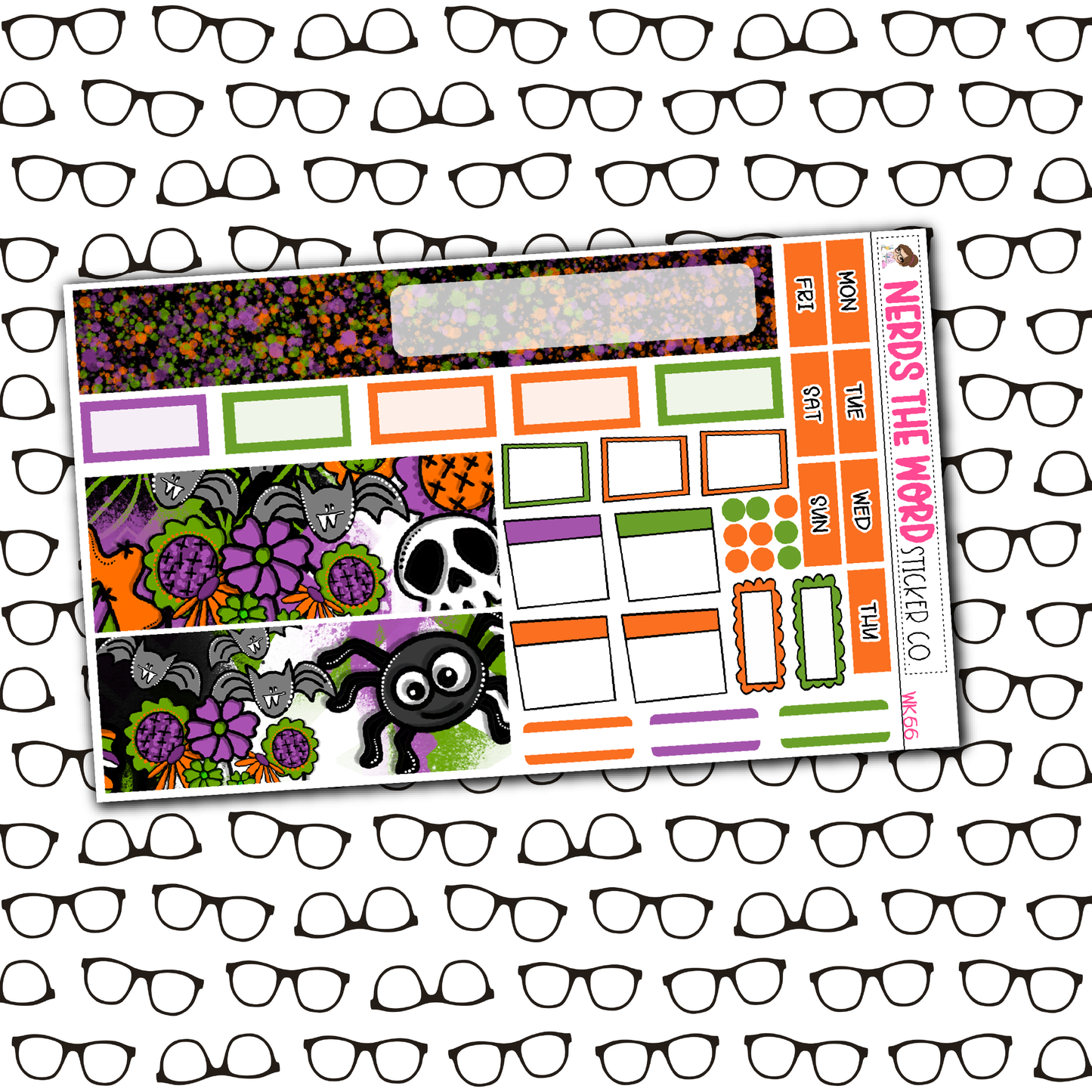 Spooky Season Monthly, Weekly and or Journaling Sticker Kit
