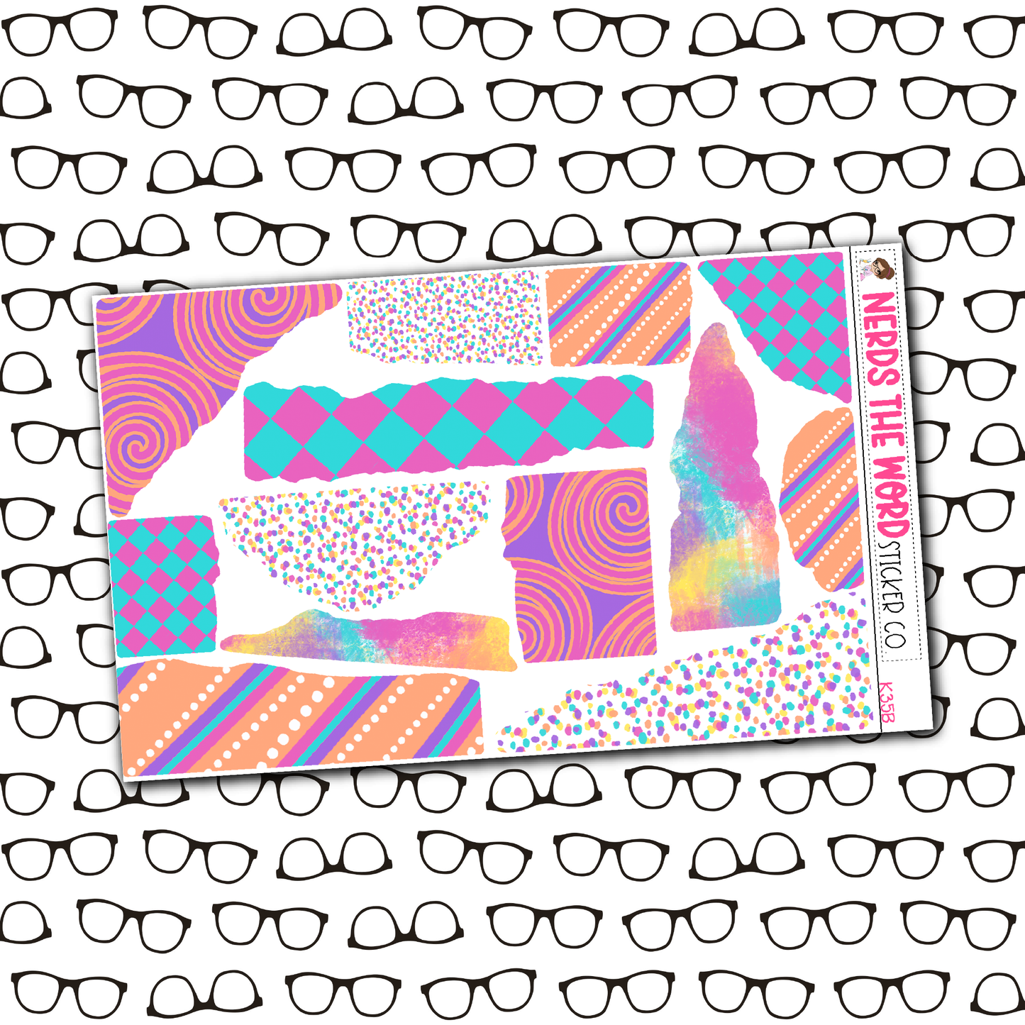 Girly Birthday Monthly, Weekly and or Journaling Sticker Kit