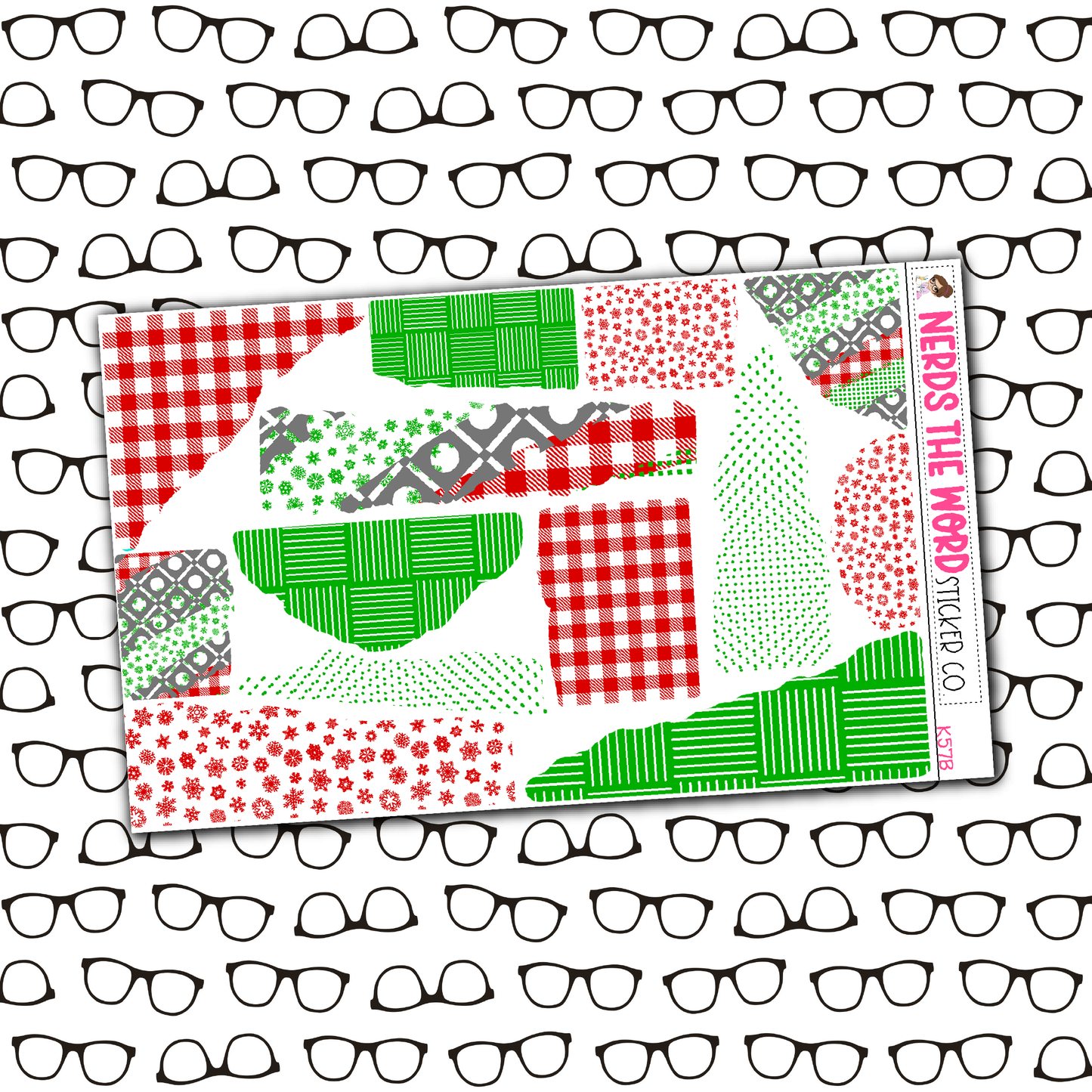 Hippo for Christmas Monthly, Weekly and or Journaling Sticker Kit