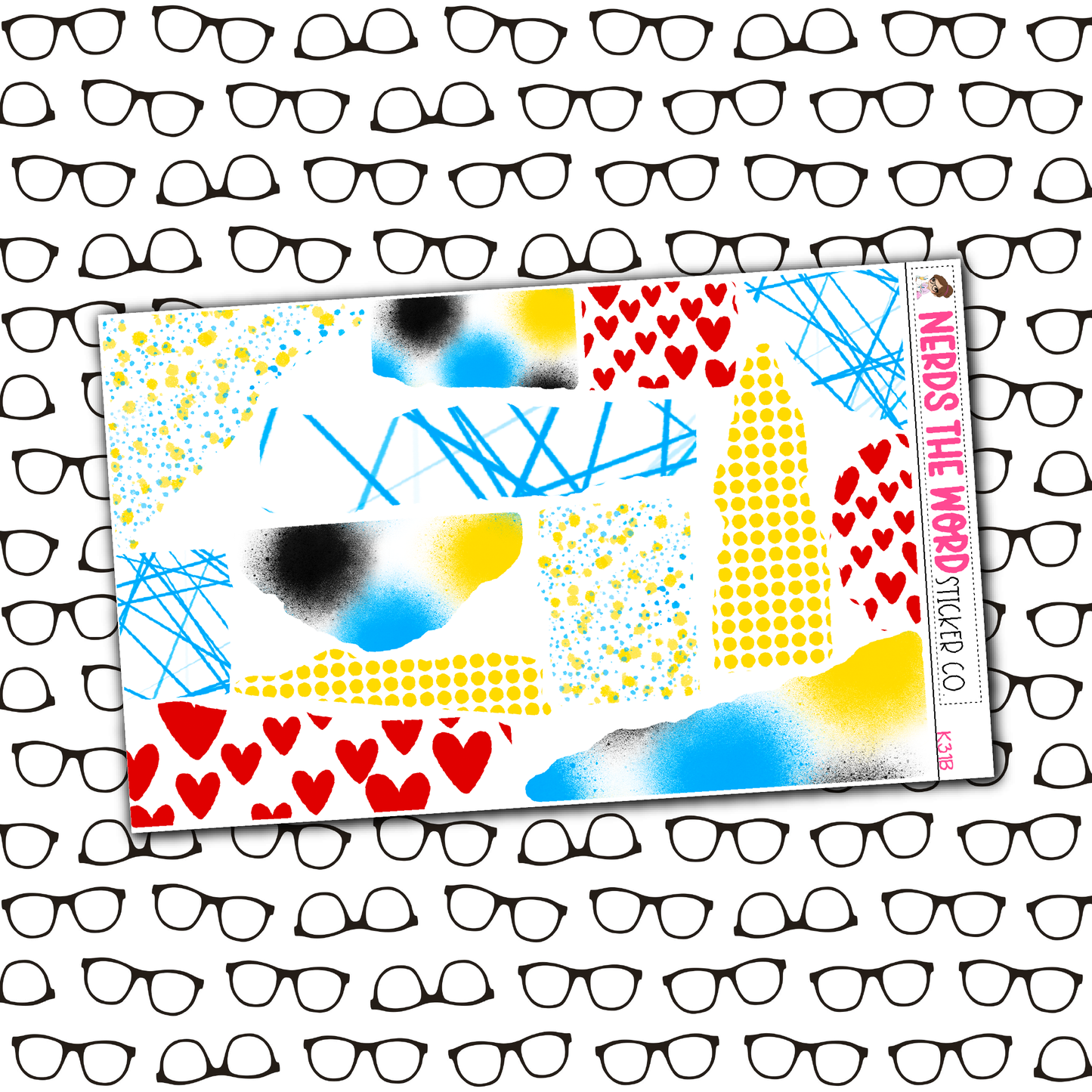 Faces Monthly, Weekly and or Journaling Sticker Kit