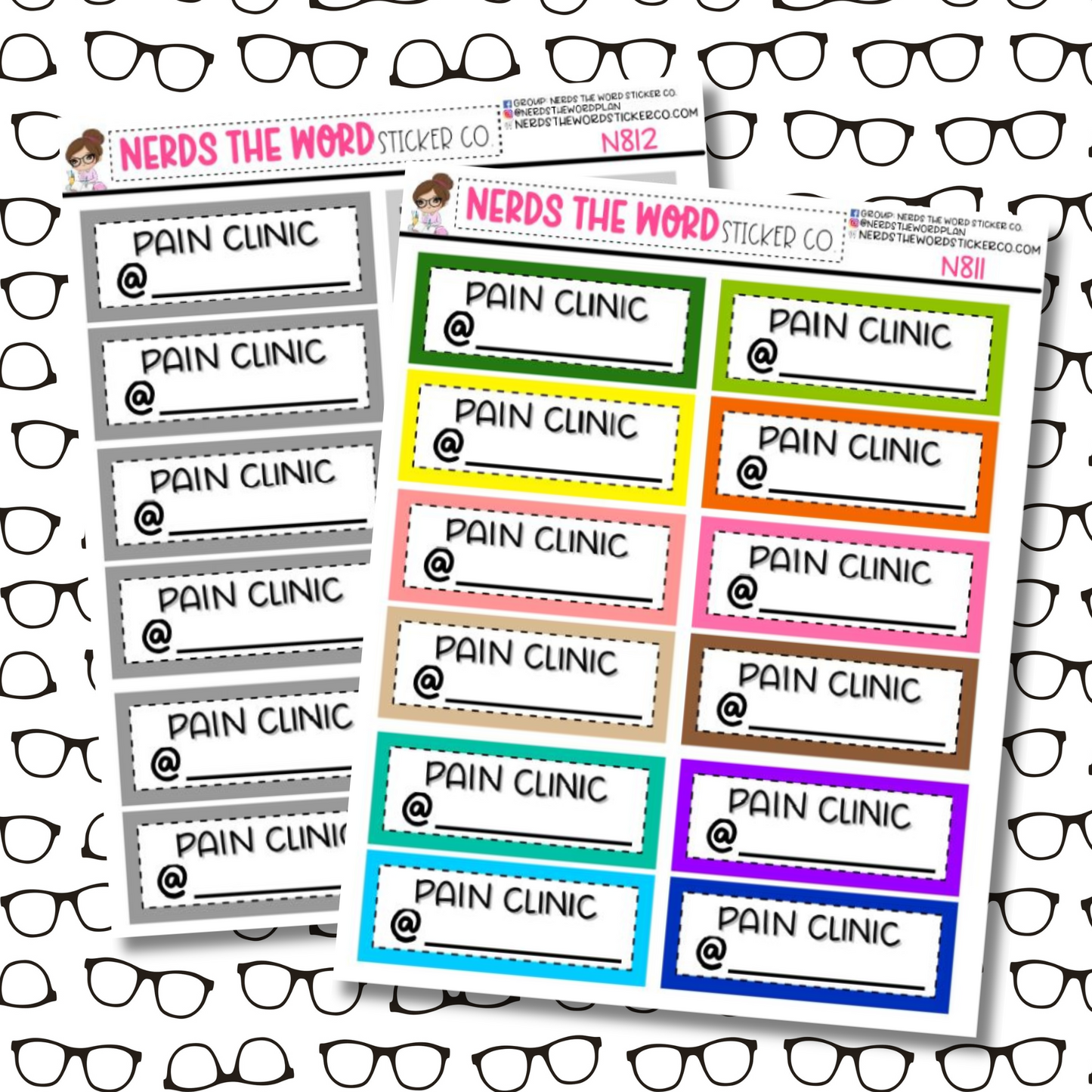 Pain Clinic Sticker Sheet
