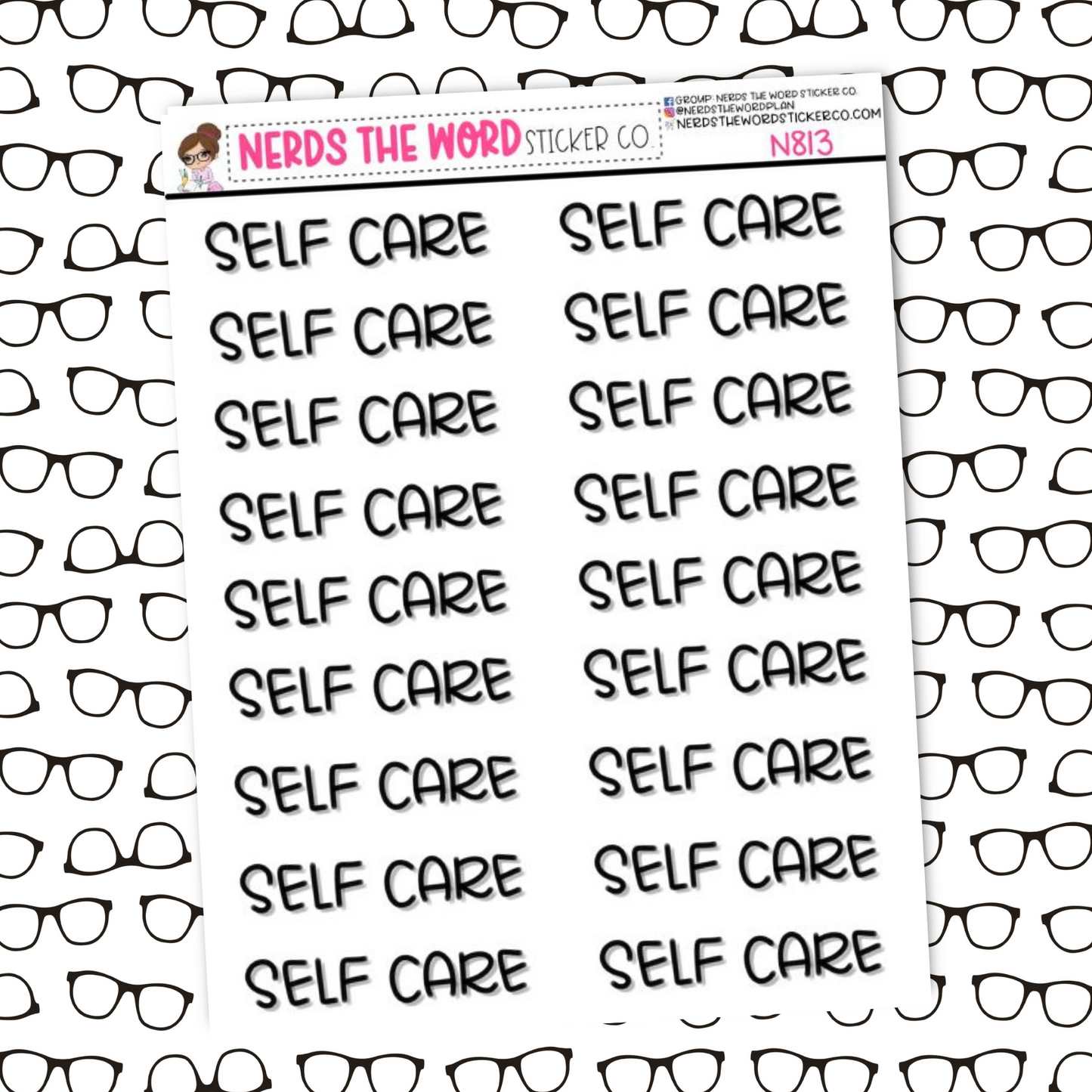 Self Care Sticker Sheet
