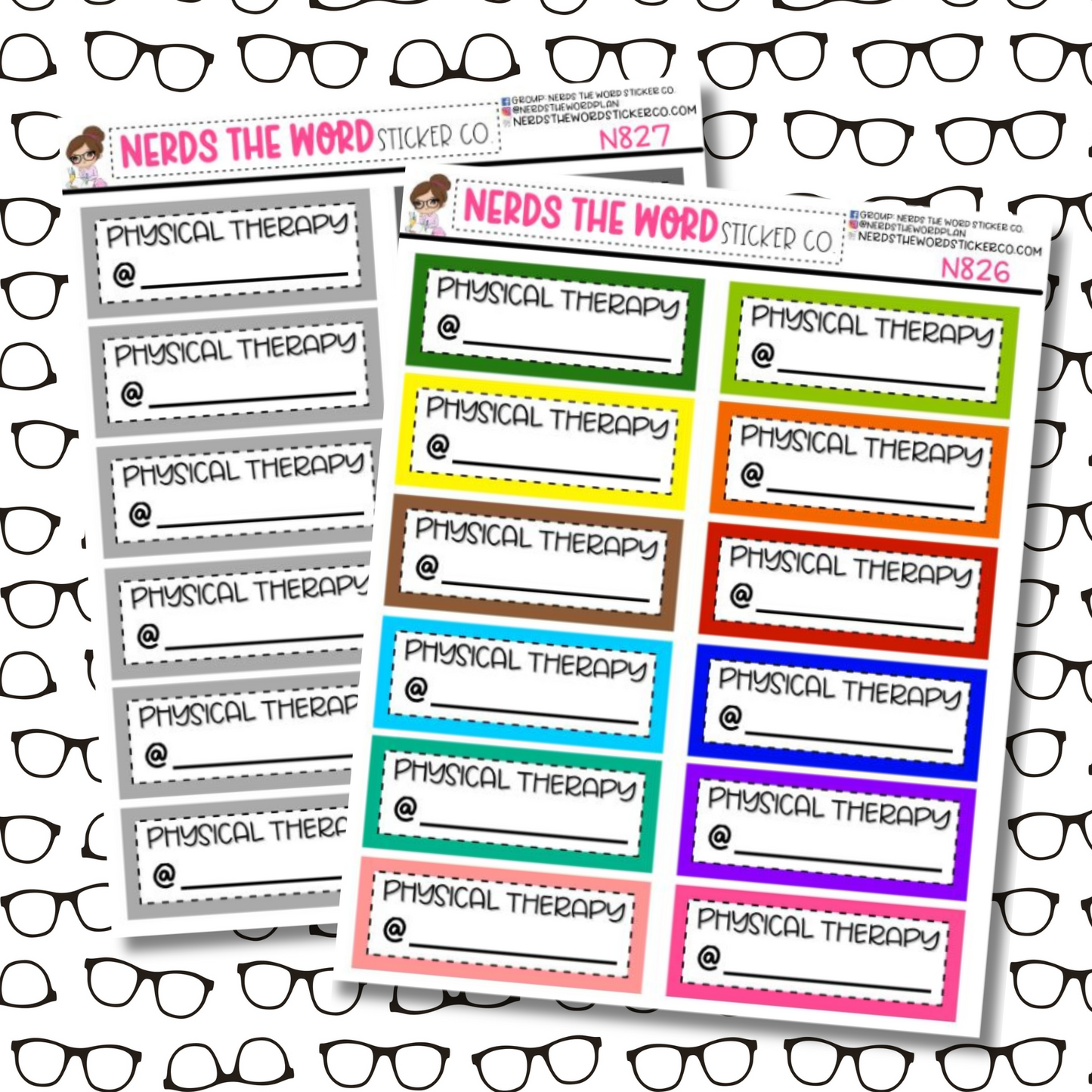 Physical Therapy Sticker Sheet