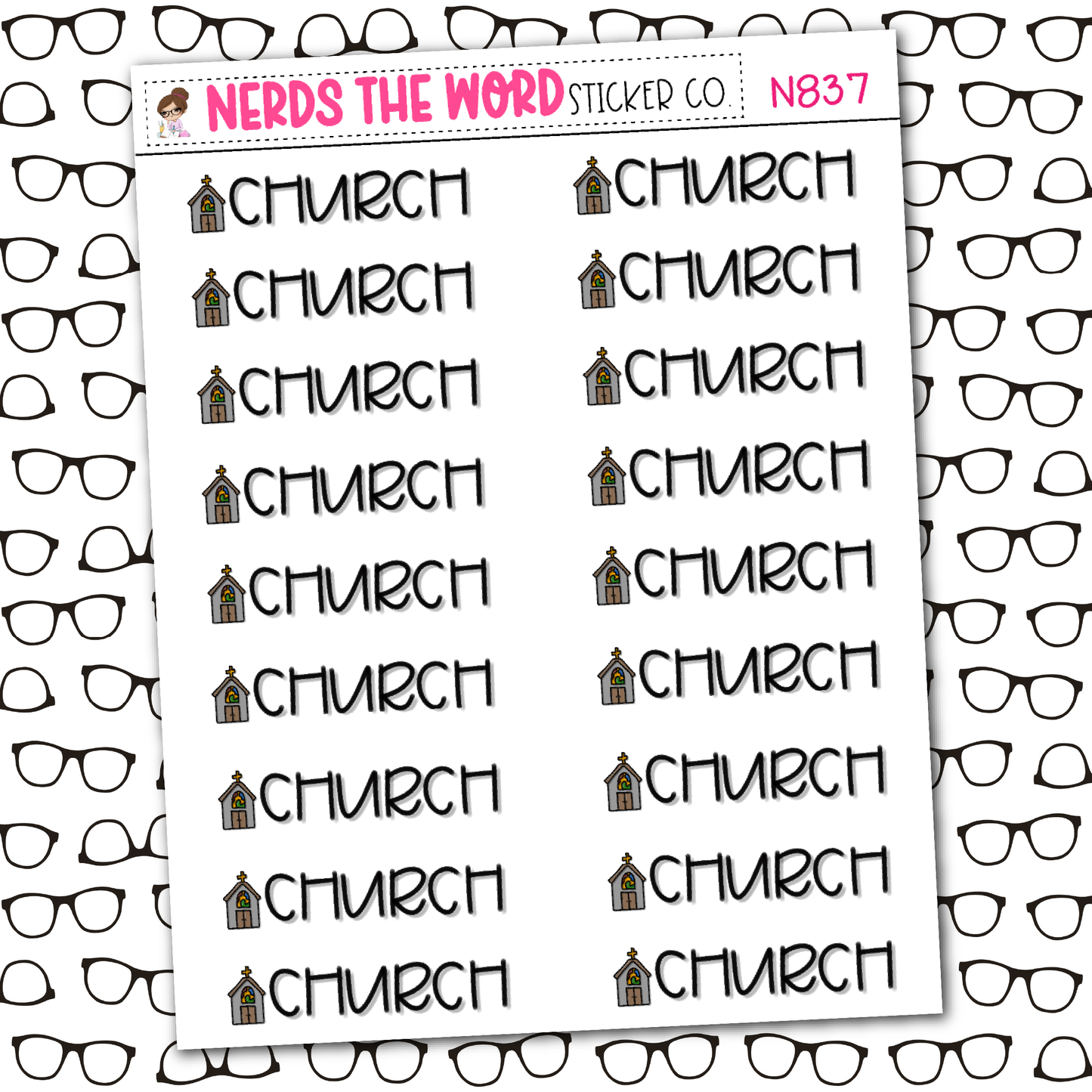 Church Sticker Sheet