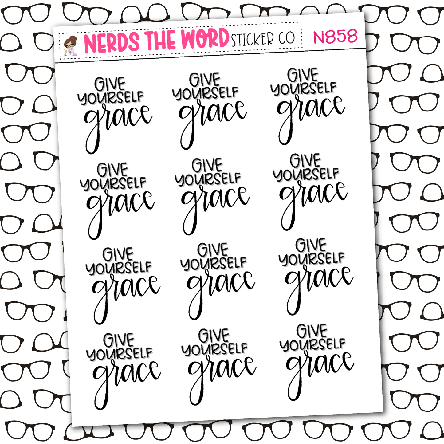 Give Grace Sticker Sheet