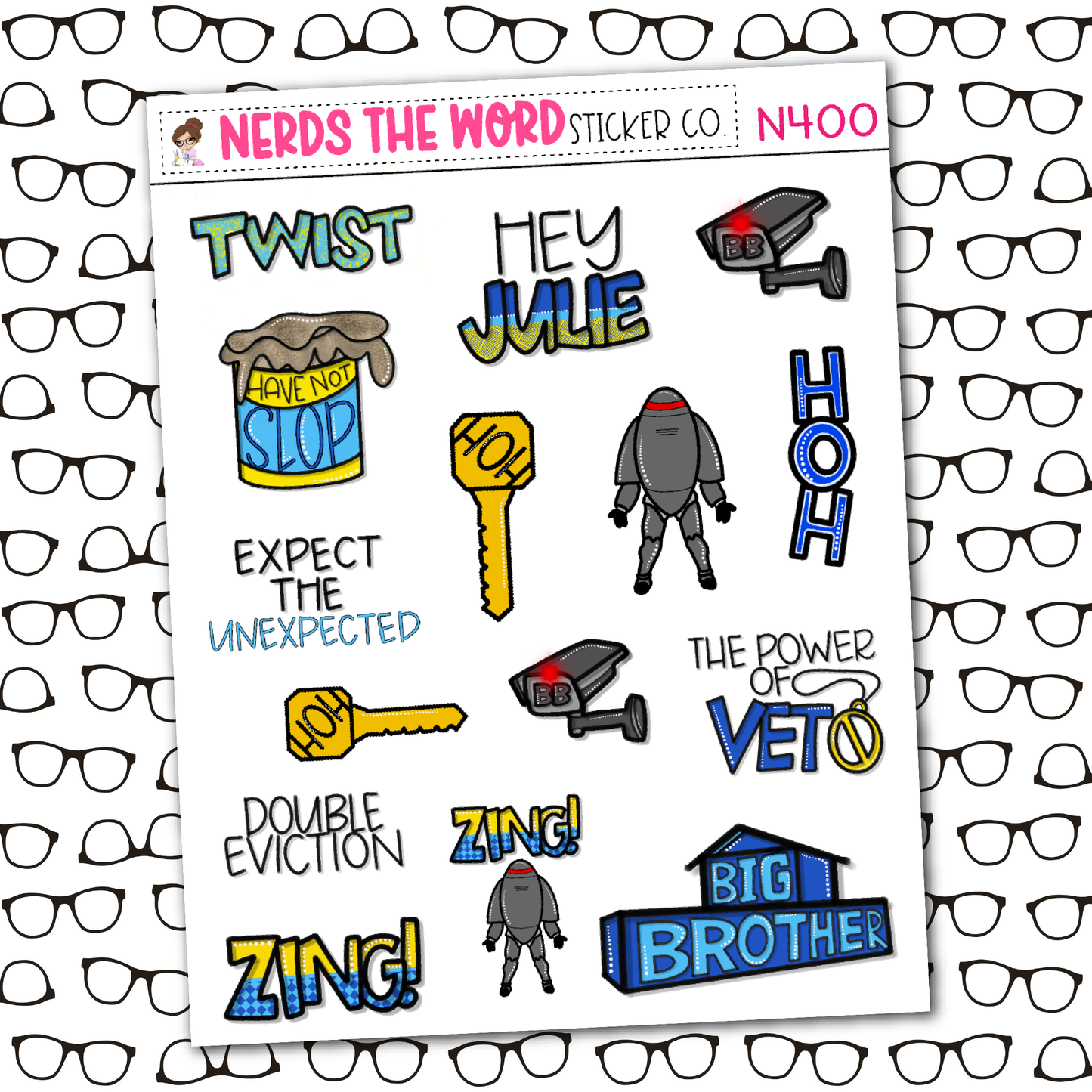 BB House Monthly, Weekly and or Journaling Sticker Kit