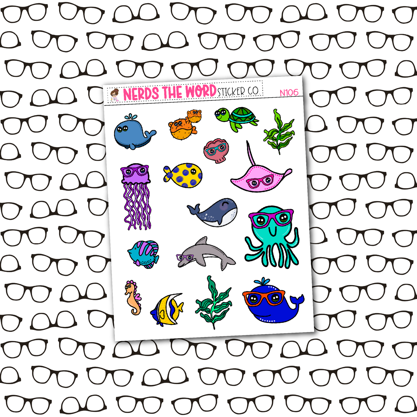 Under the Sea Monthly, Weekly and or Journaling Sticker Kit