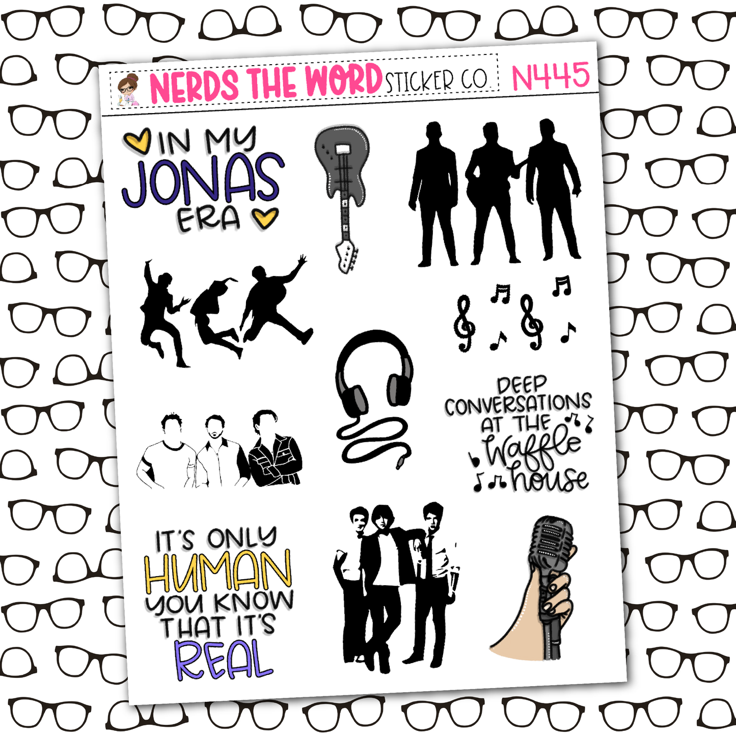 Jonas Monthly, Weekly and or Journaling Sticker Kit