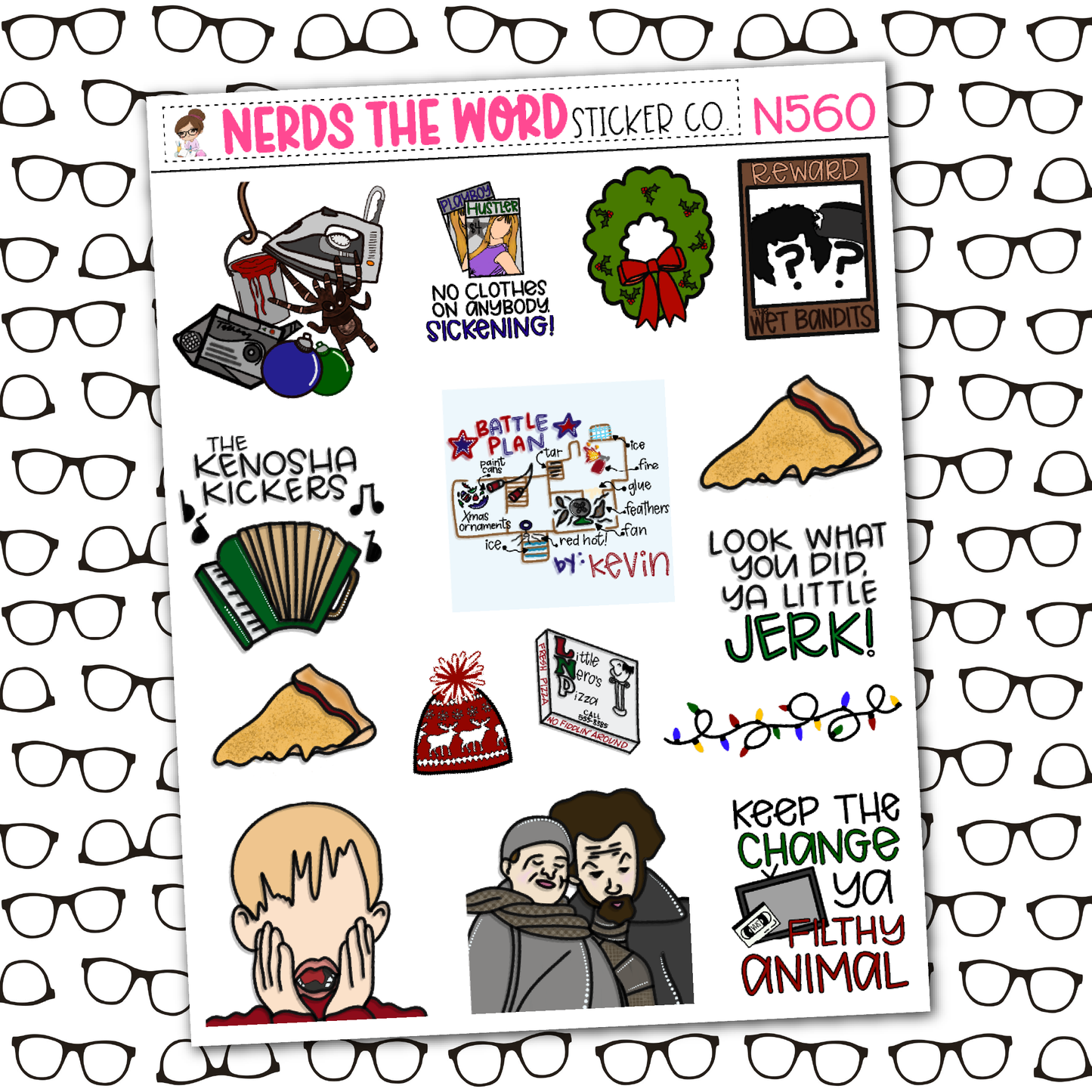 KEVIN! Monthly, Weekly and or Journaling Sticker Kit