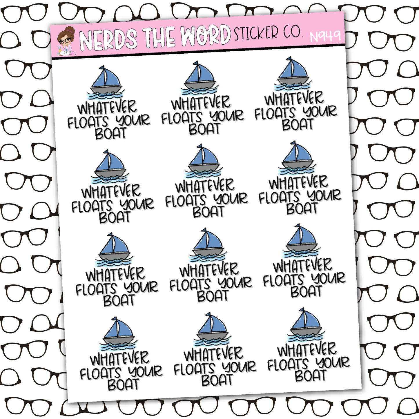 Float Your Boat Sticker Sheet