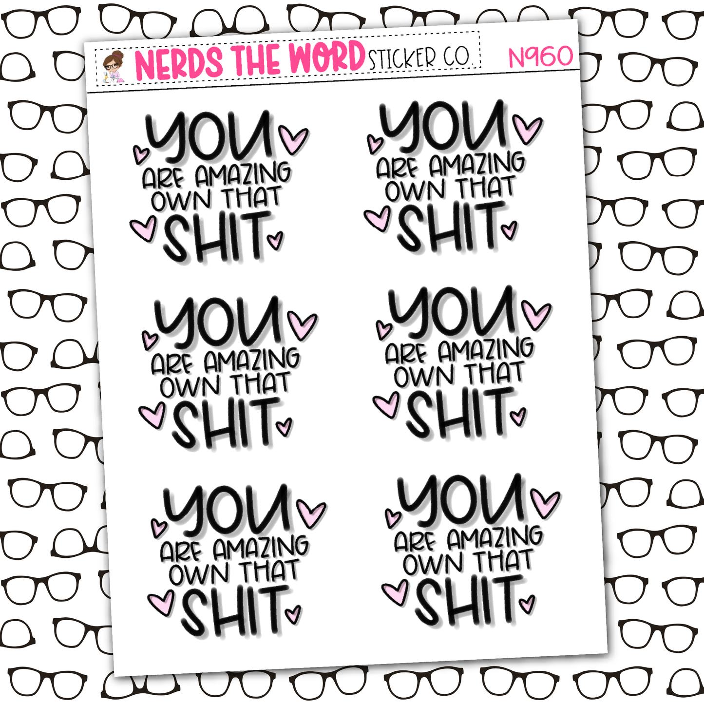 You Are Amazing Sticker Sheet