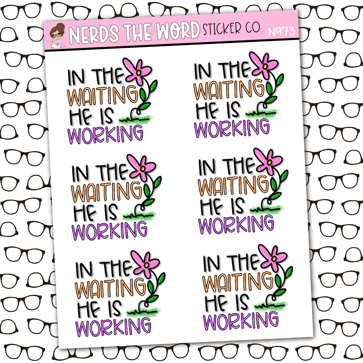 In The Waiting Sticker Sheet