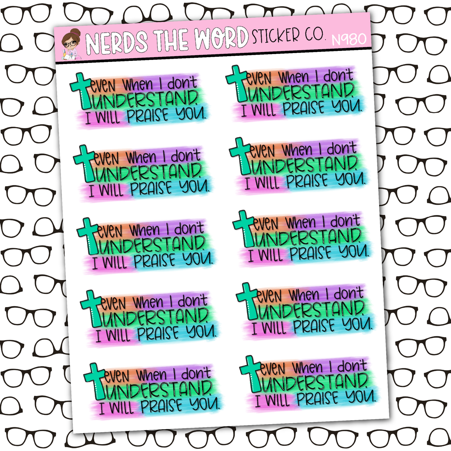 Don't Understand Sticker Sheet