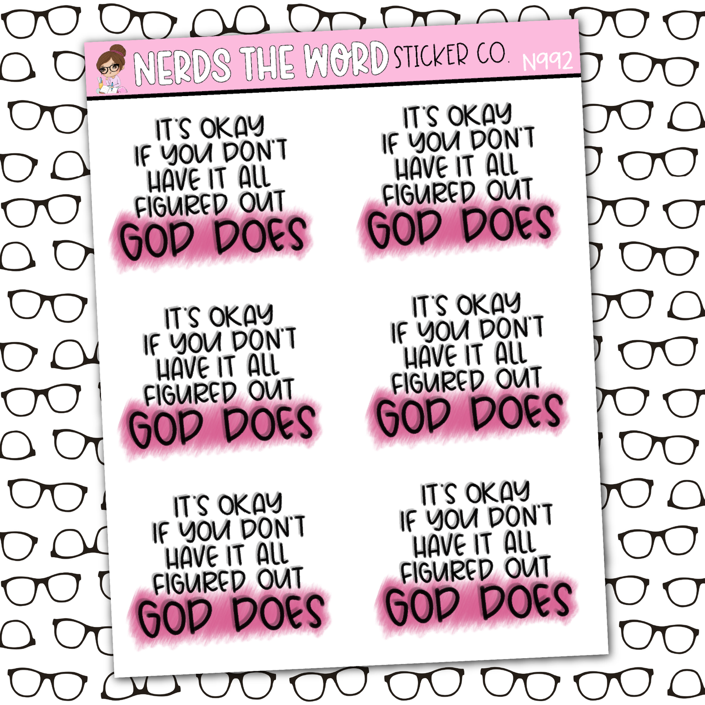 God Does Sticker Sheet