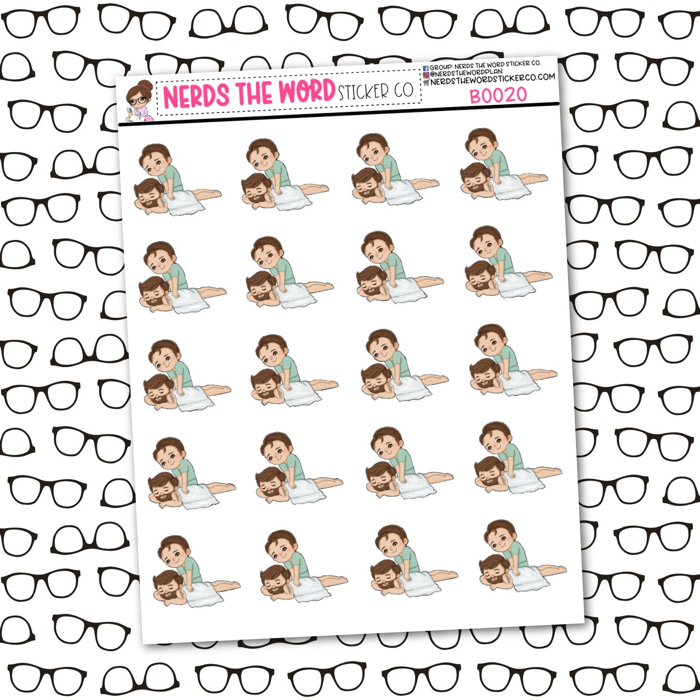 Bill gets a Massage Sticker Sheet