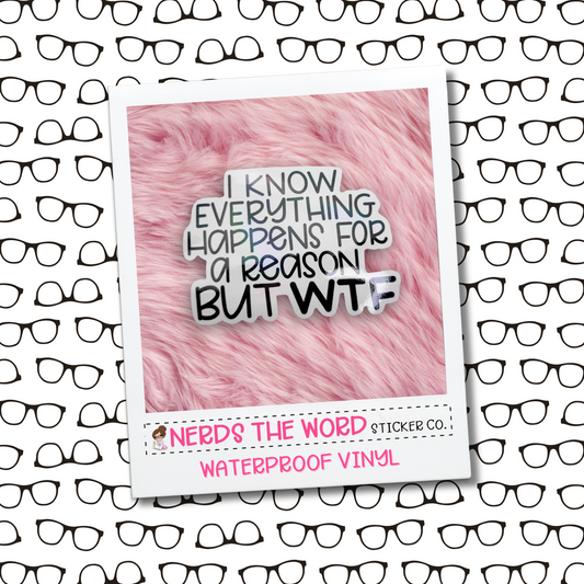 WTF - Holographic Vinyl Sticker