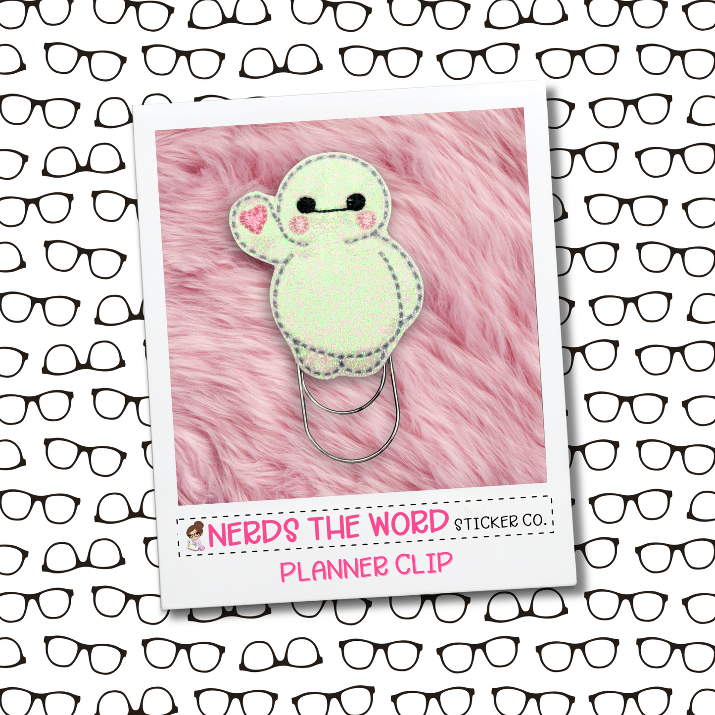 Cute Marshmallow Man Planner Paper Clip