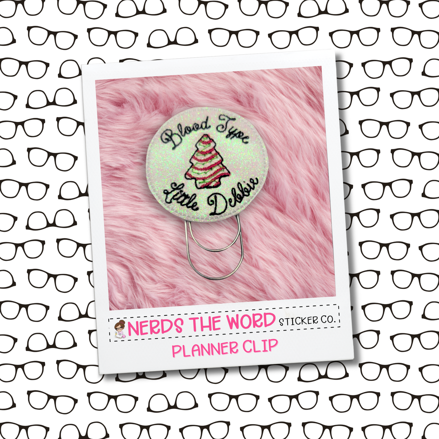 Christmas Blood Type Planner Paper Clip
