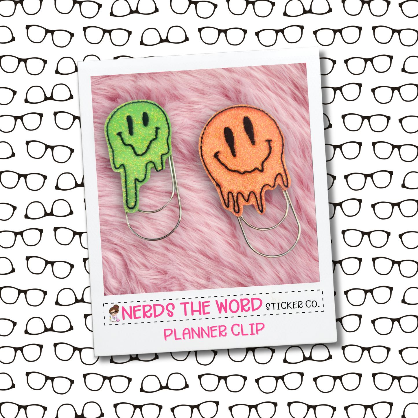 Drippy Face Planner Paper Clip