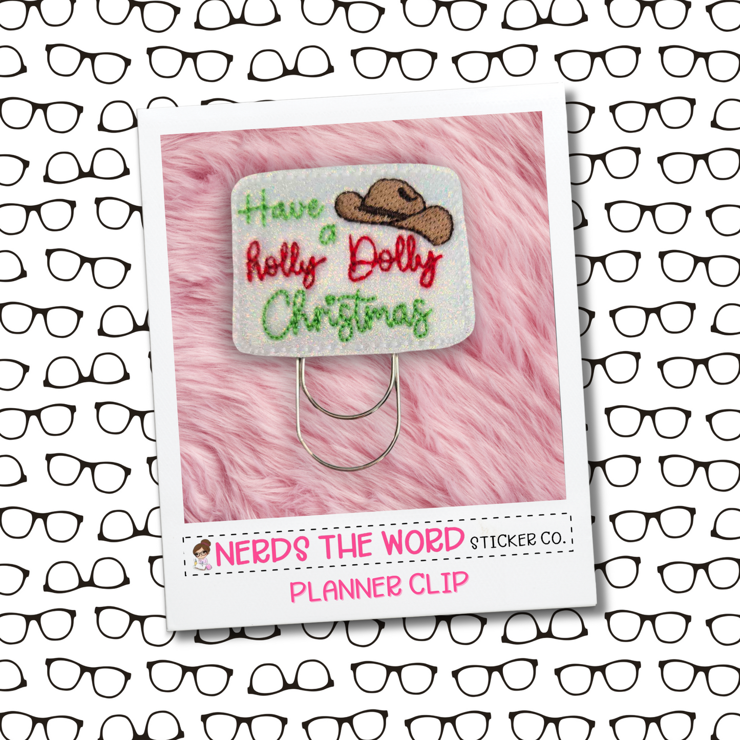 Holly Dolly Christmas Planner Paper Clip