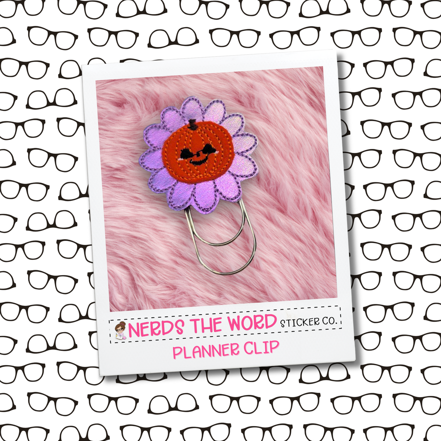 Pumpkin Flower Planner Paper Clip