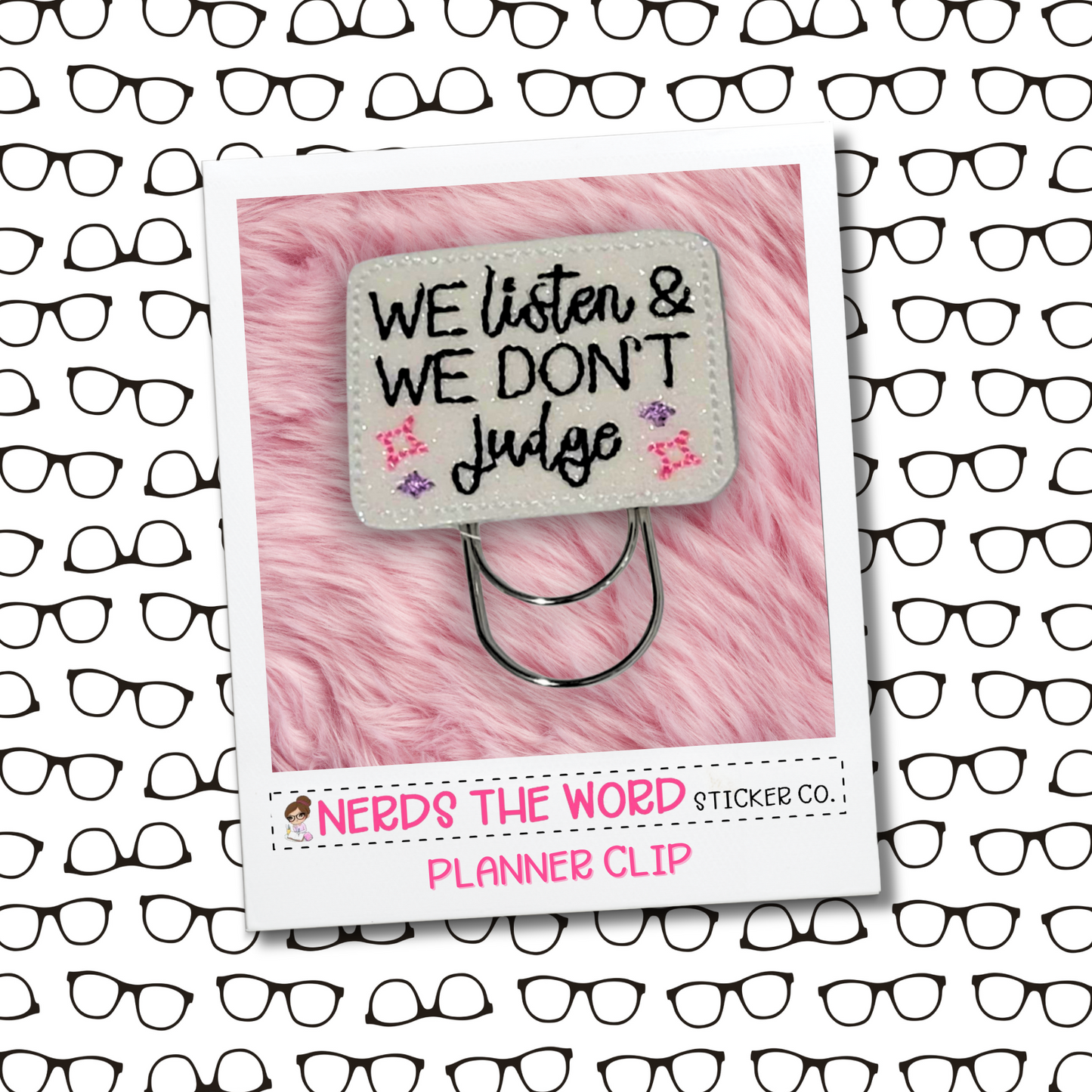 Listen Don't Judge Paper Clip