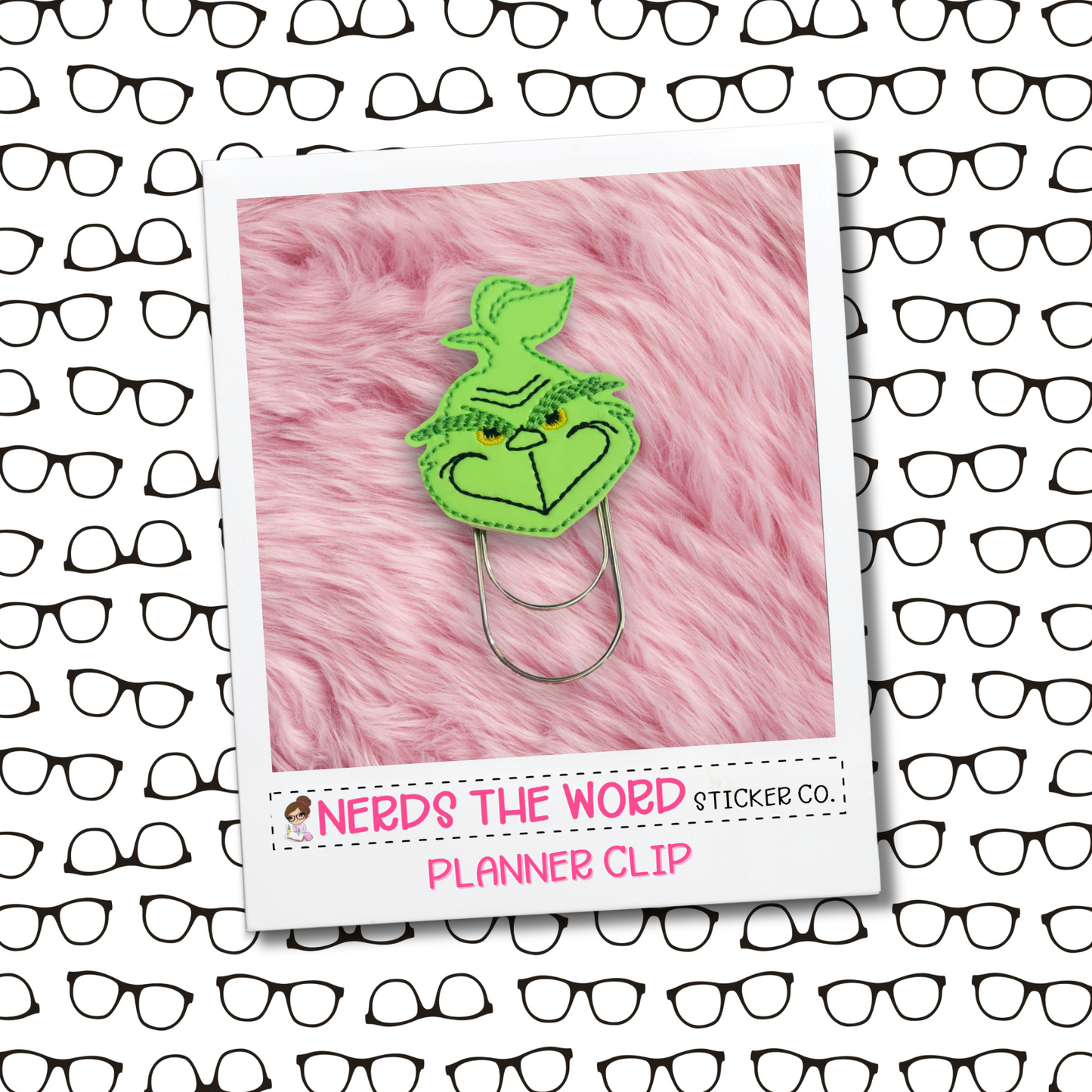 Grinch - Glow in the Dark Planner Paper Clip