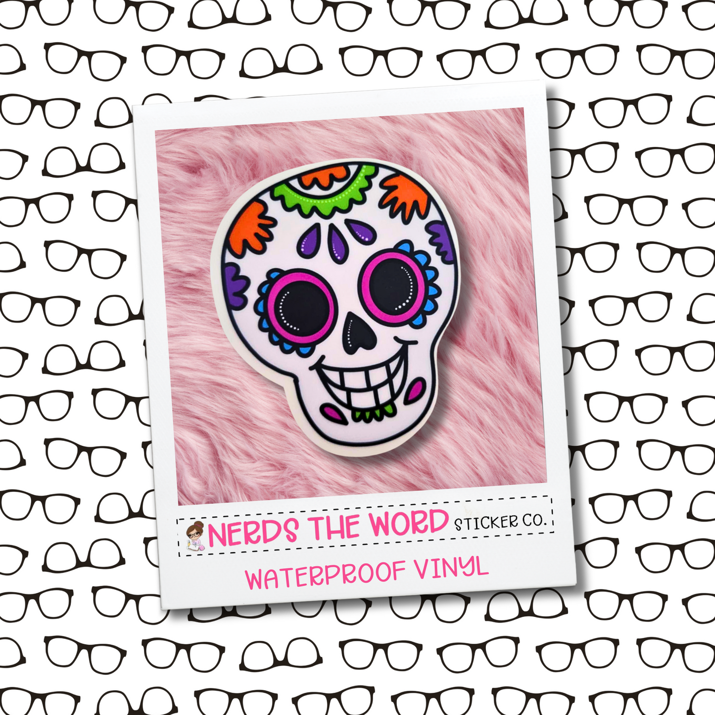 Sugar Skull - Vinyl Die Cut Sticker