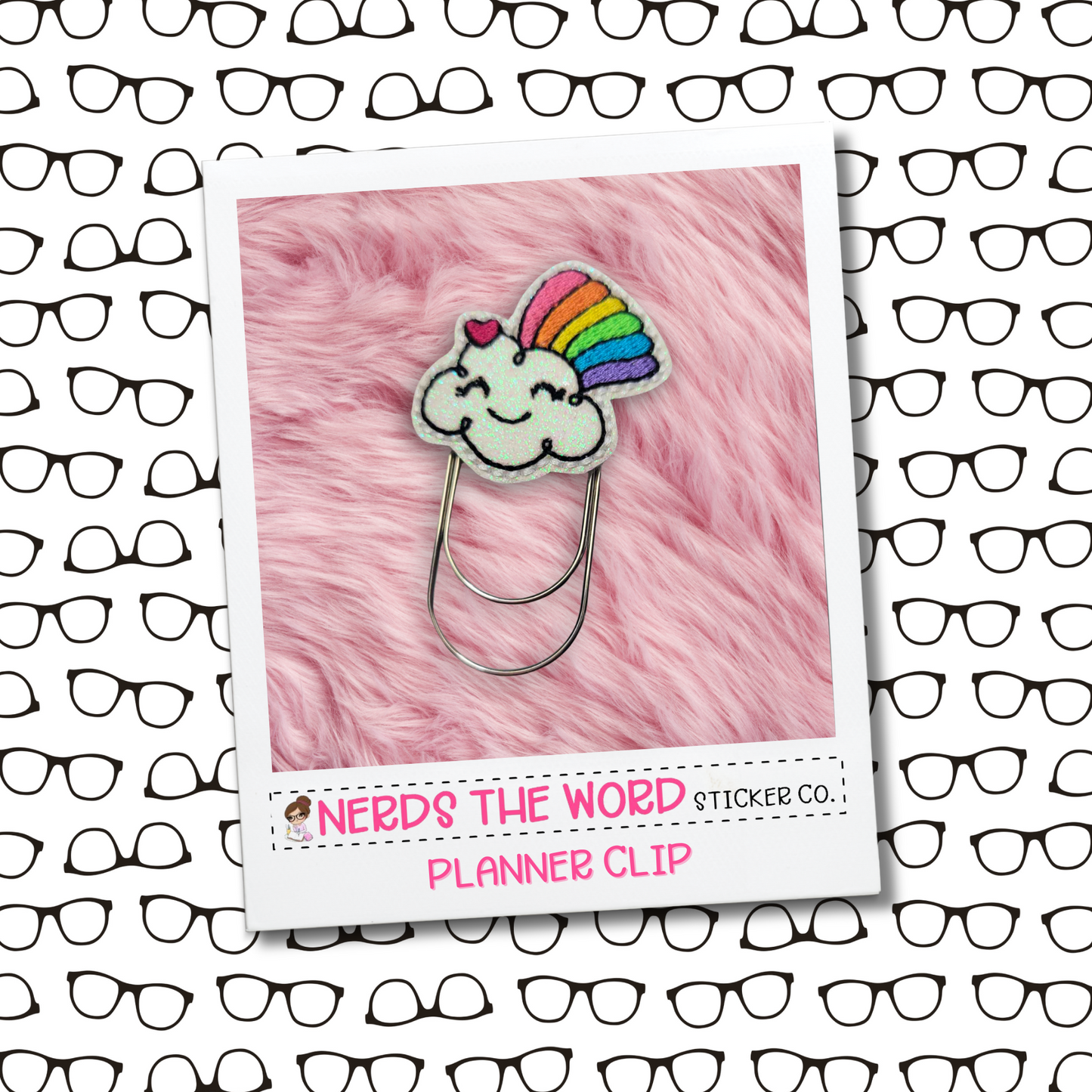 Rainbow Cloud Planner Paper Clip