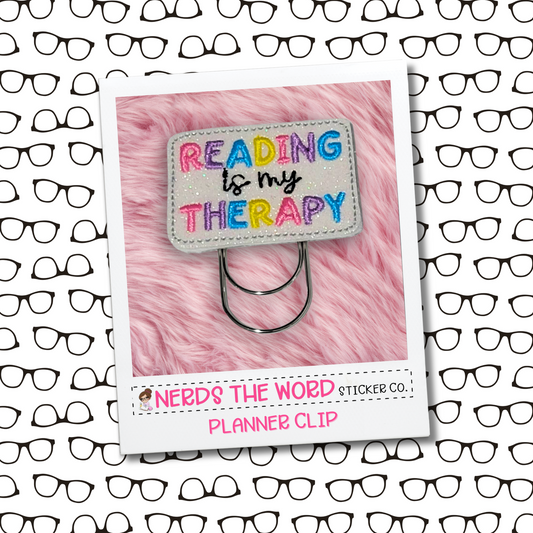Reading is my Therapy Paper Clip