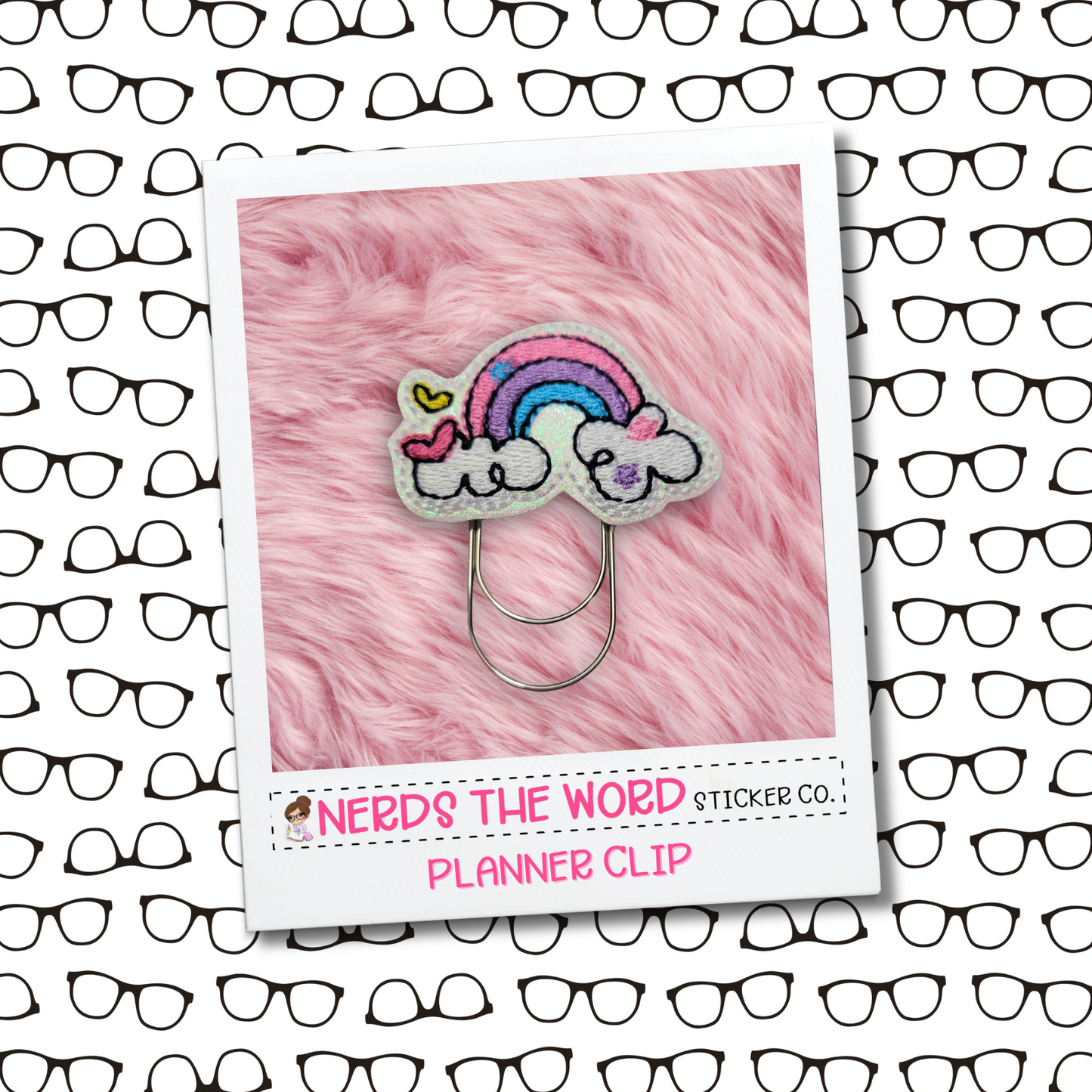 Cute Rainbow Planner Paper Clip