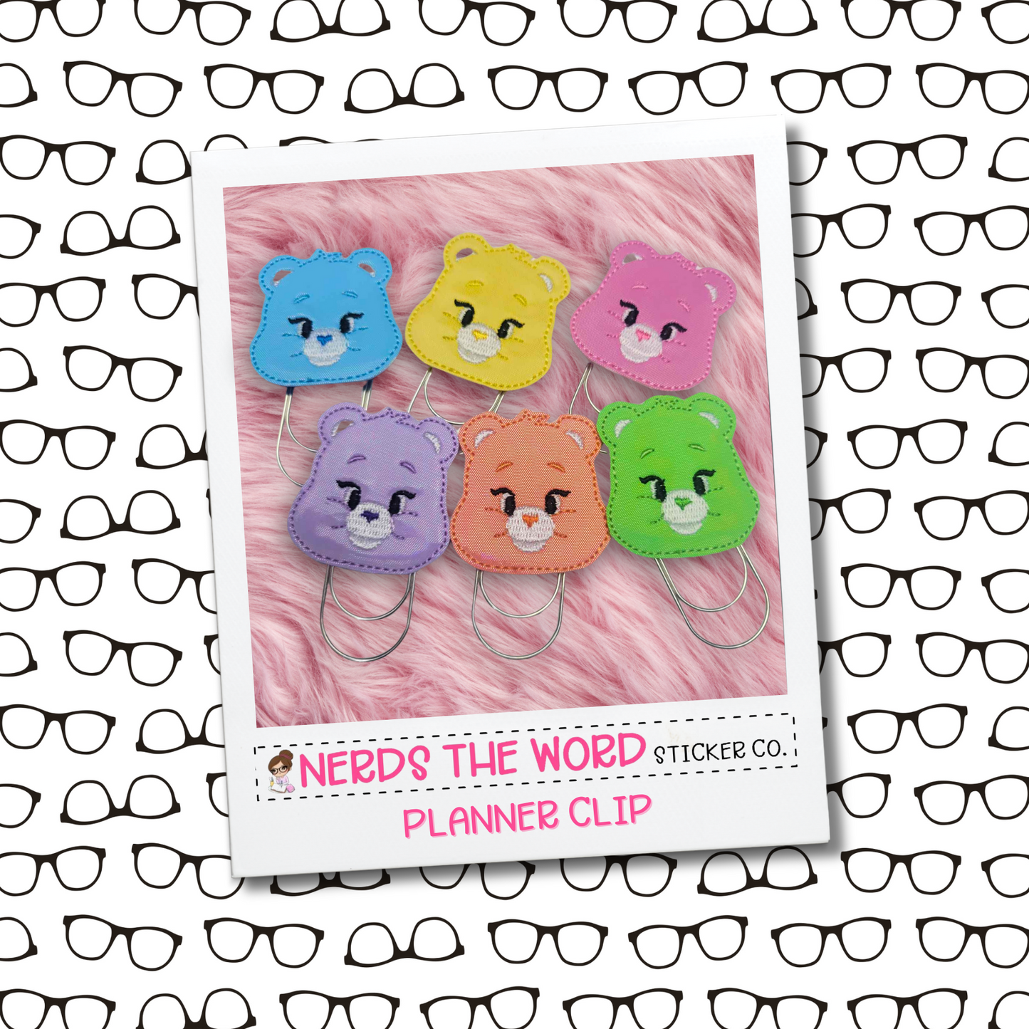 Care Bear Planner Paper Clip - You Choose