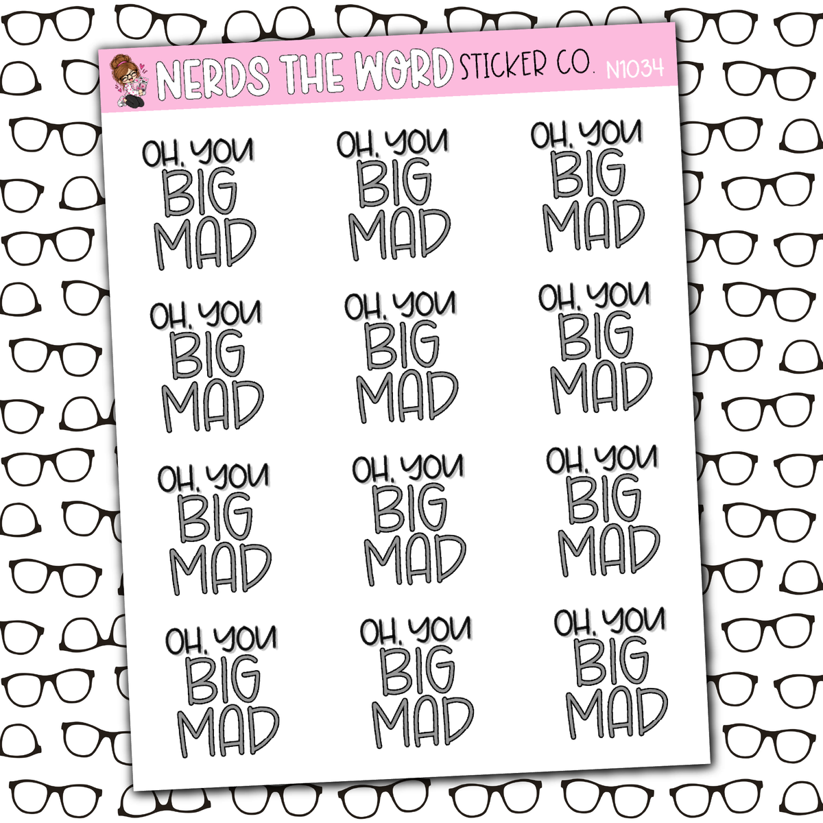 Big Mad Sticker Sheet