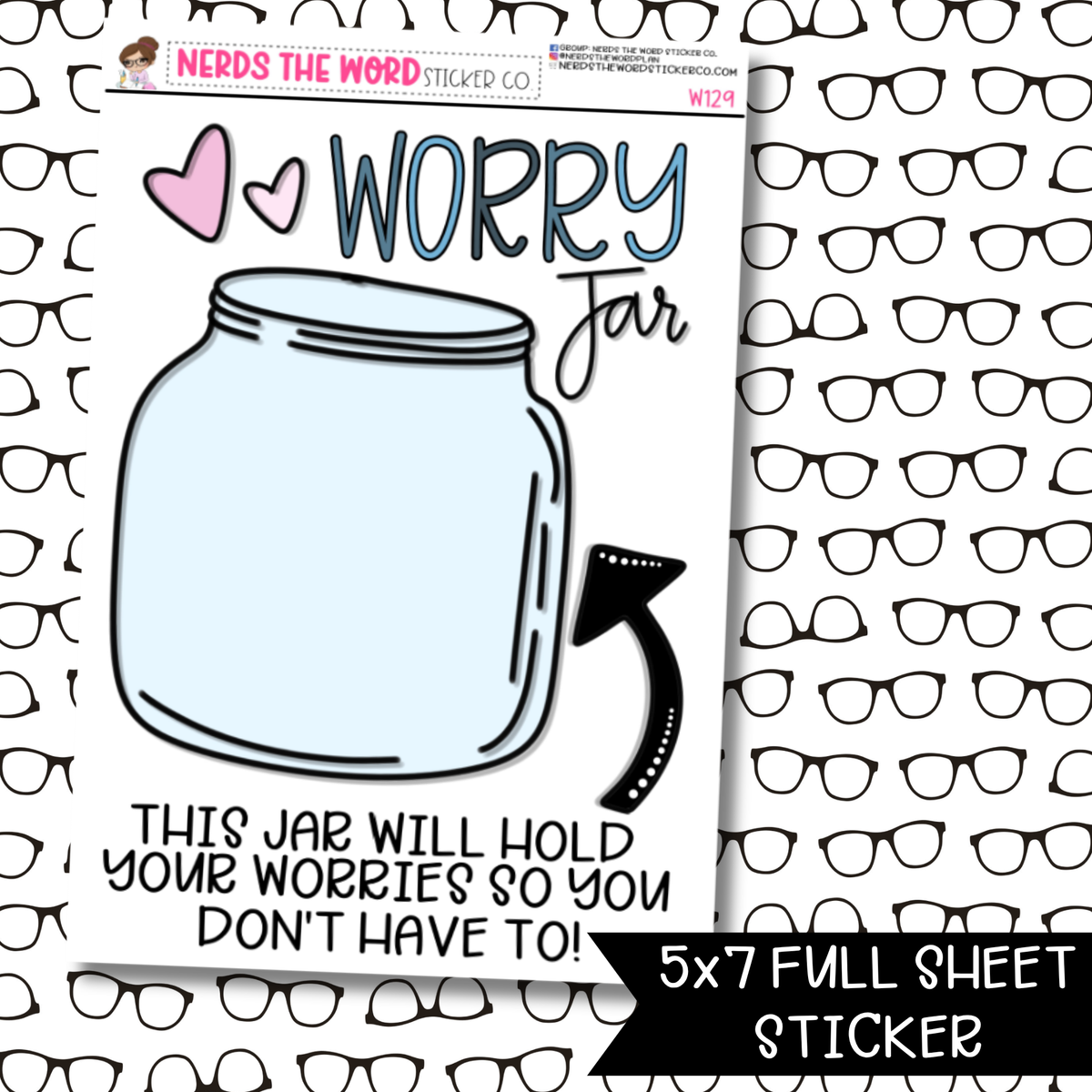Worry Jar Sticker Sheet