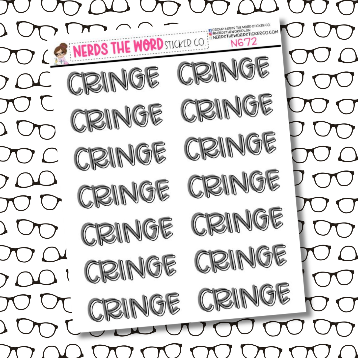 Cringe Sticker Sheet