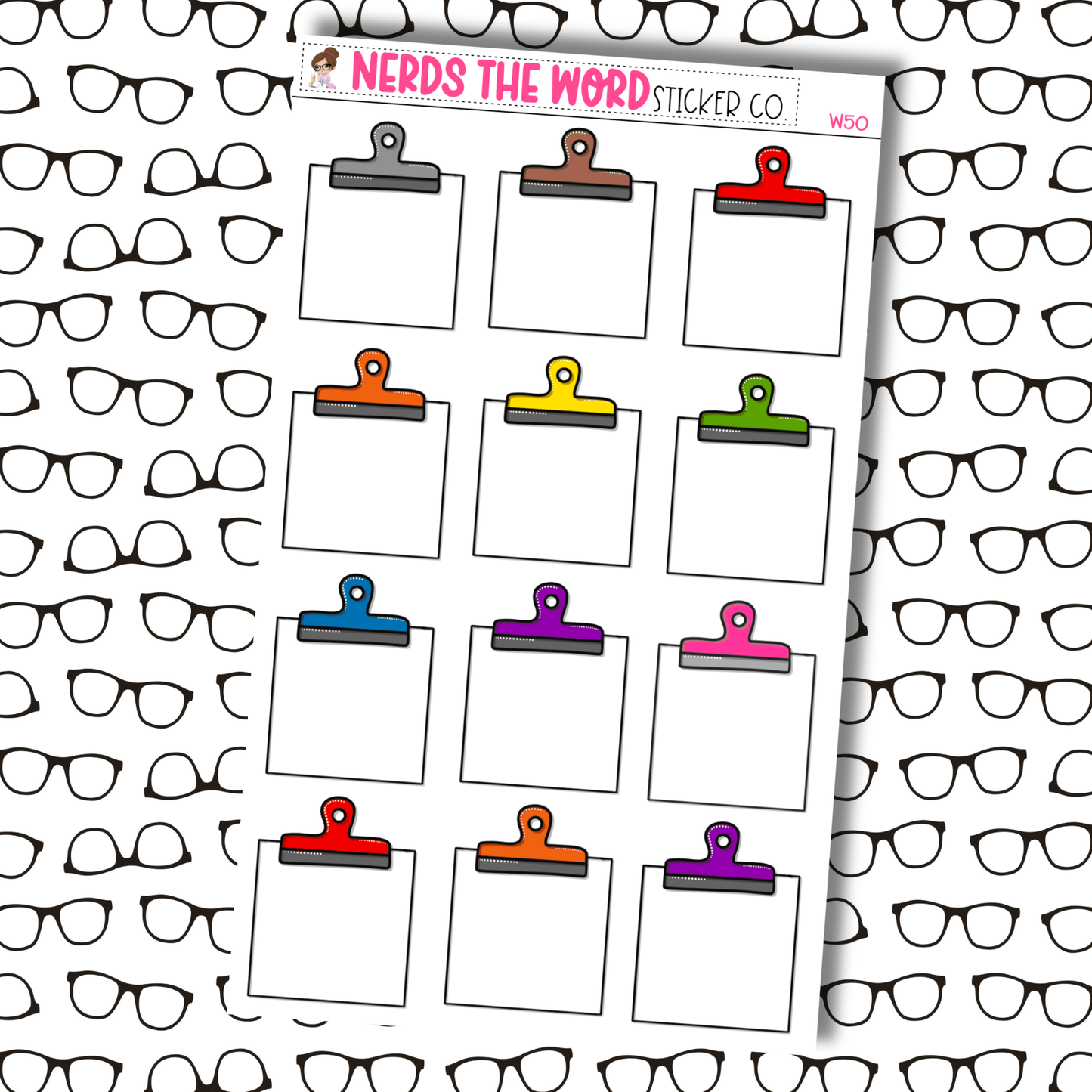 Clipboard Note Functional Box Planner Stickers - You Choose