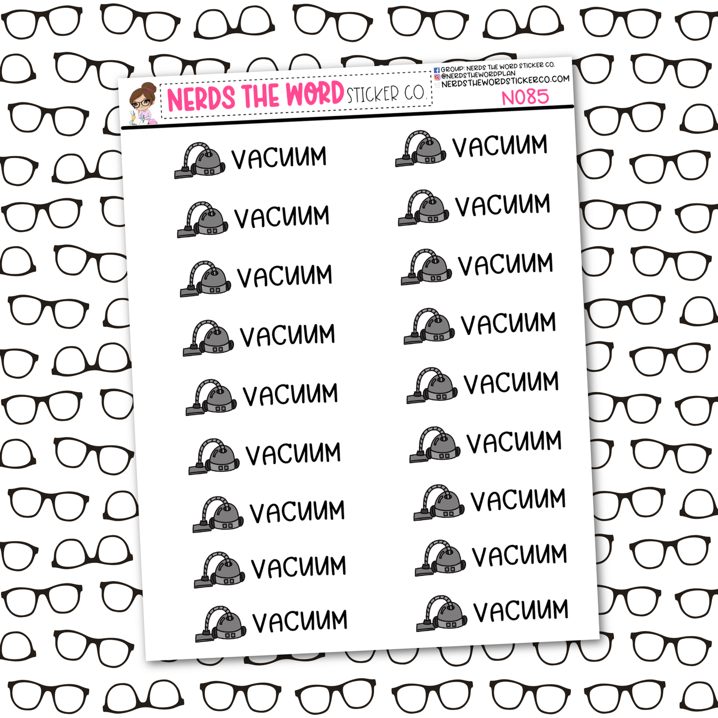 Vacuum Sticker Sheet
