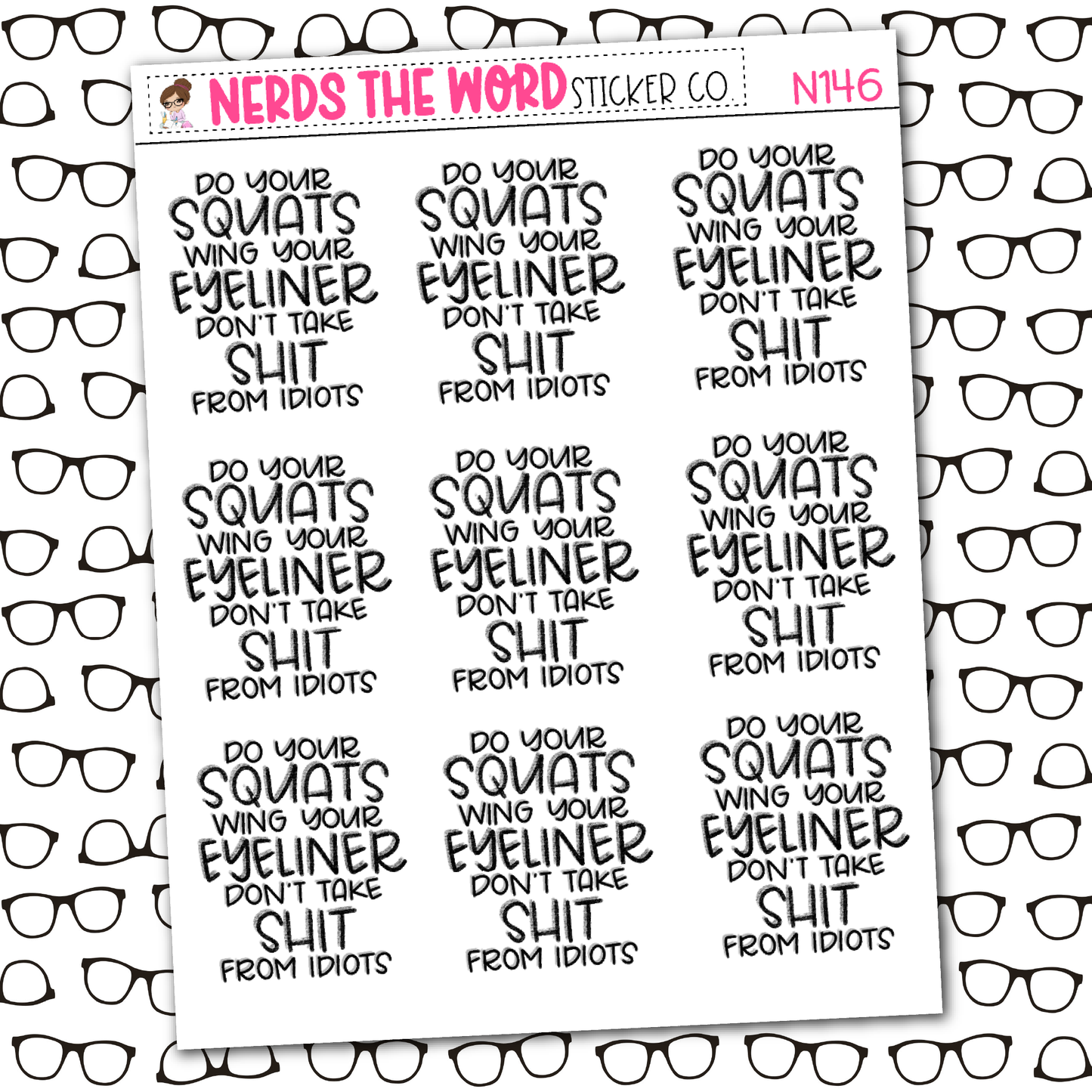 Idiots Sticker Sheet