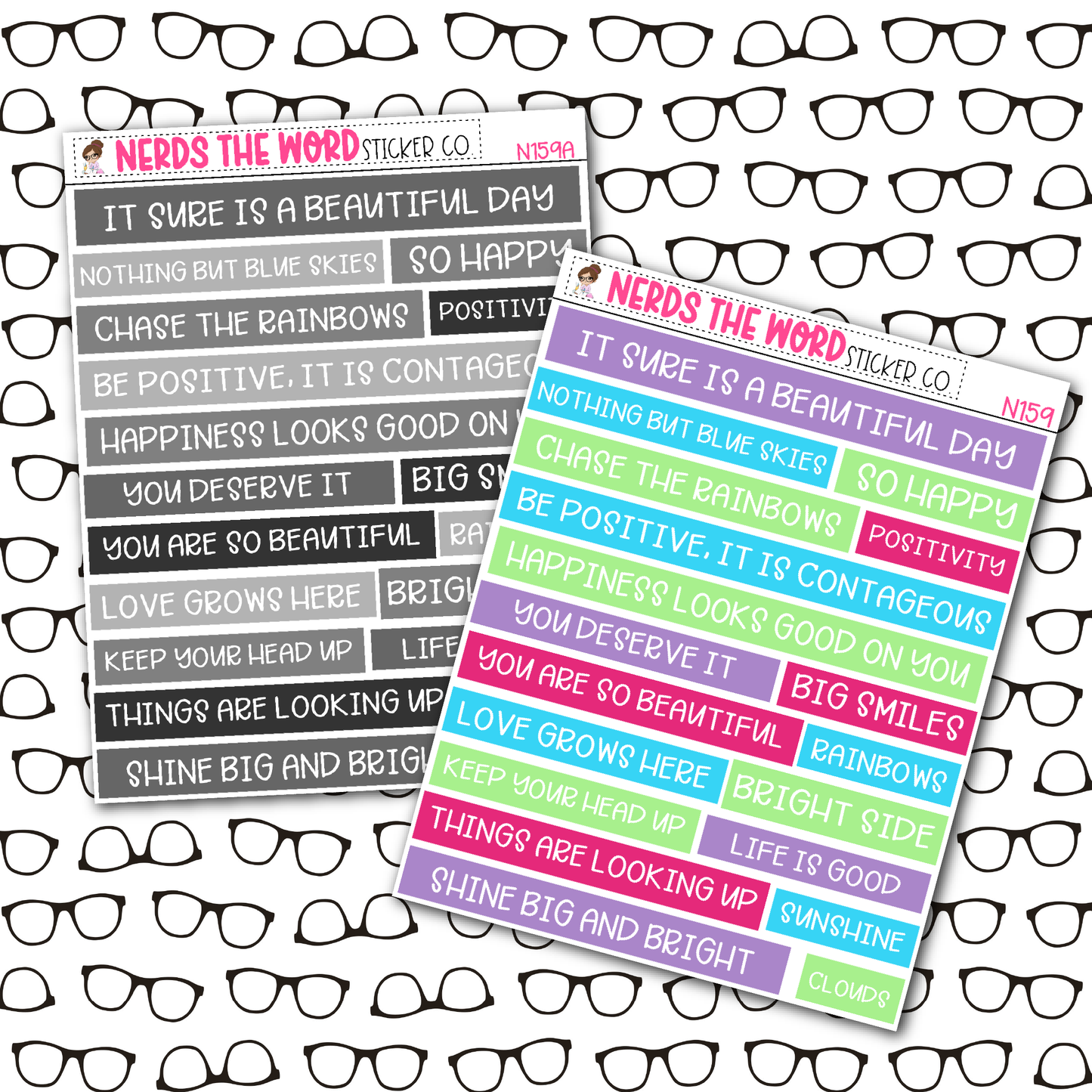 Chase Rainbows Quote Bar Sticker Sheet