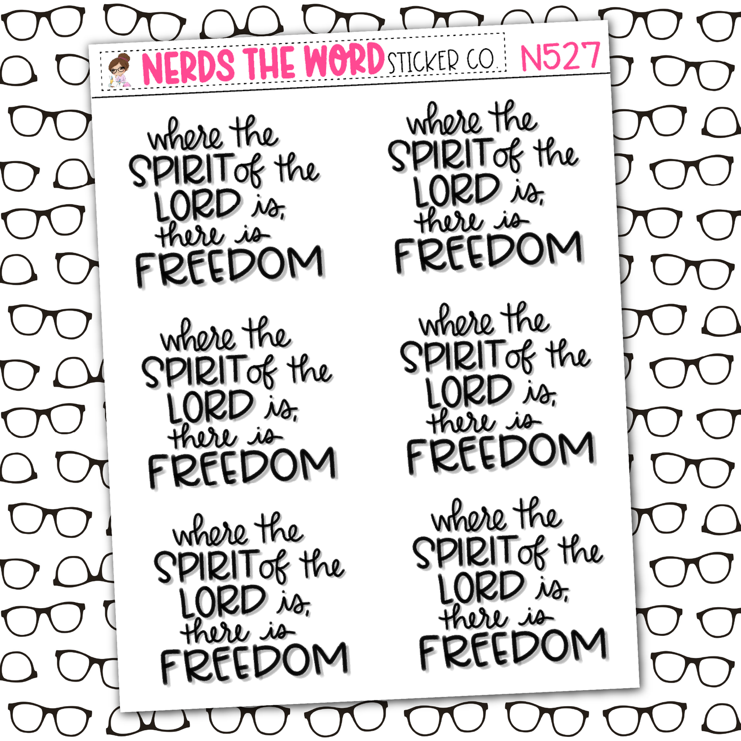 Freedom Sticker Sheet