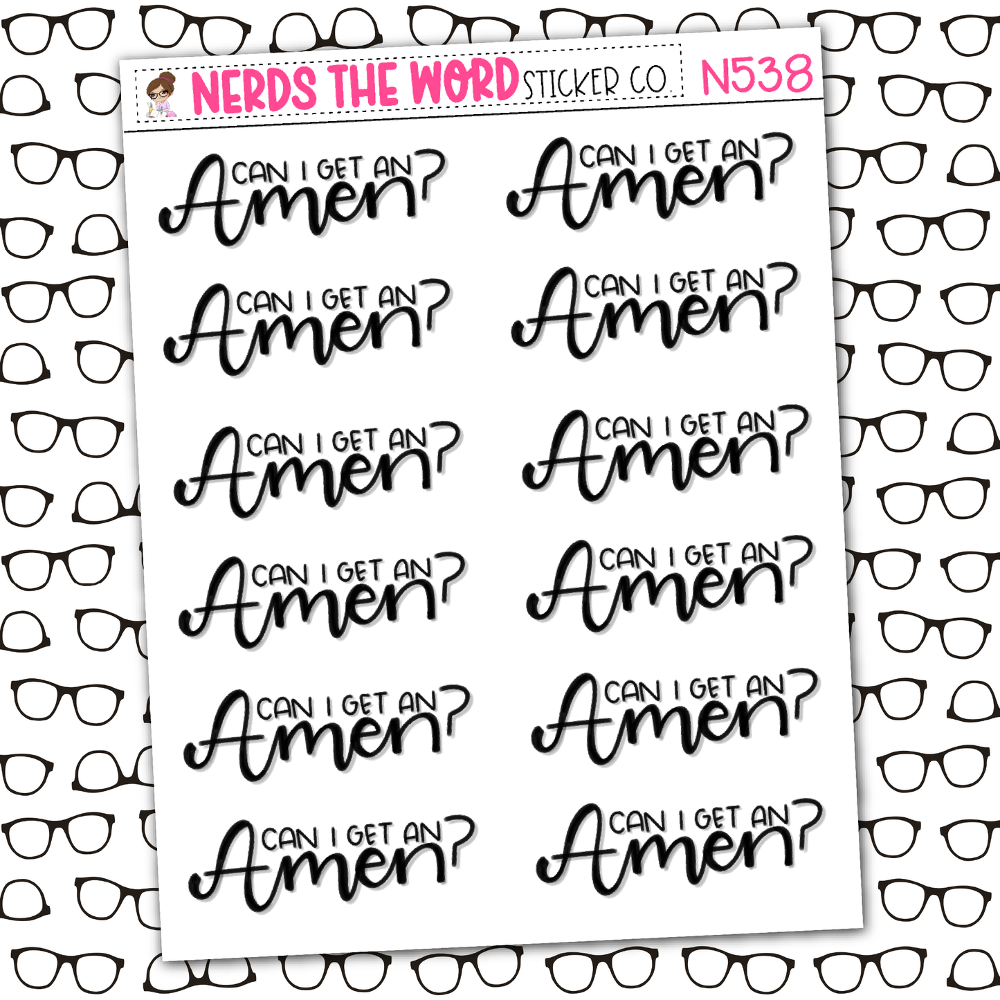 Amen Sticker Sheet