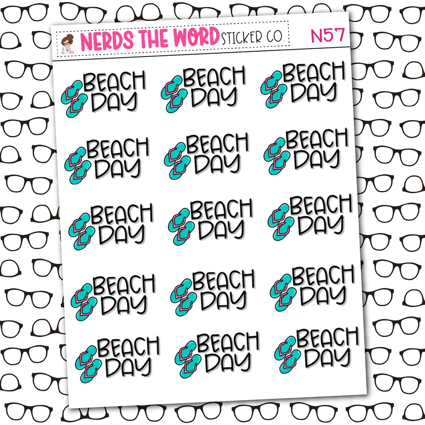 Beach Day Sticker Sheet