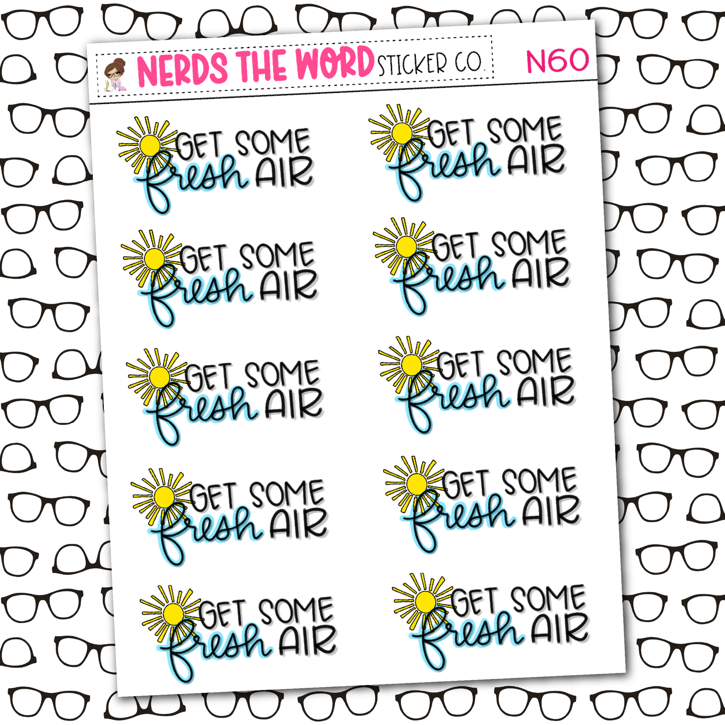 Get Some Fresh Air Sticker Sheet