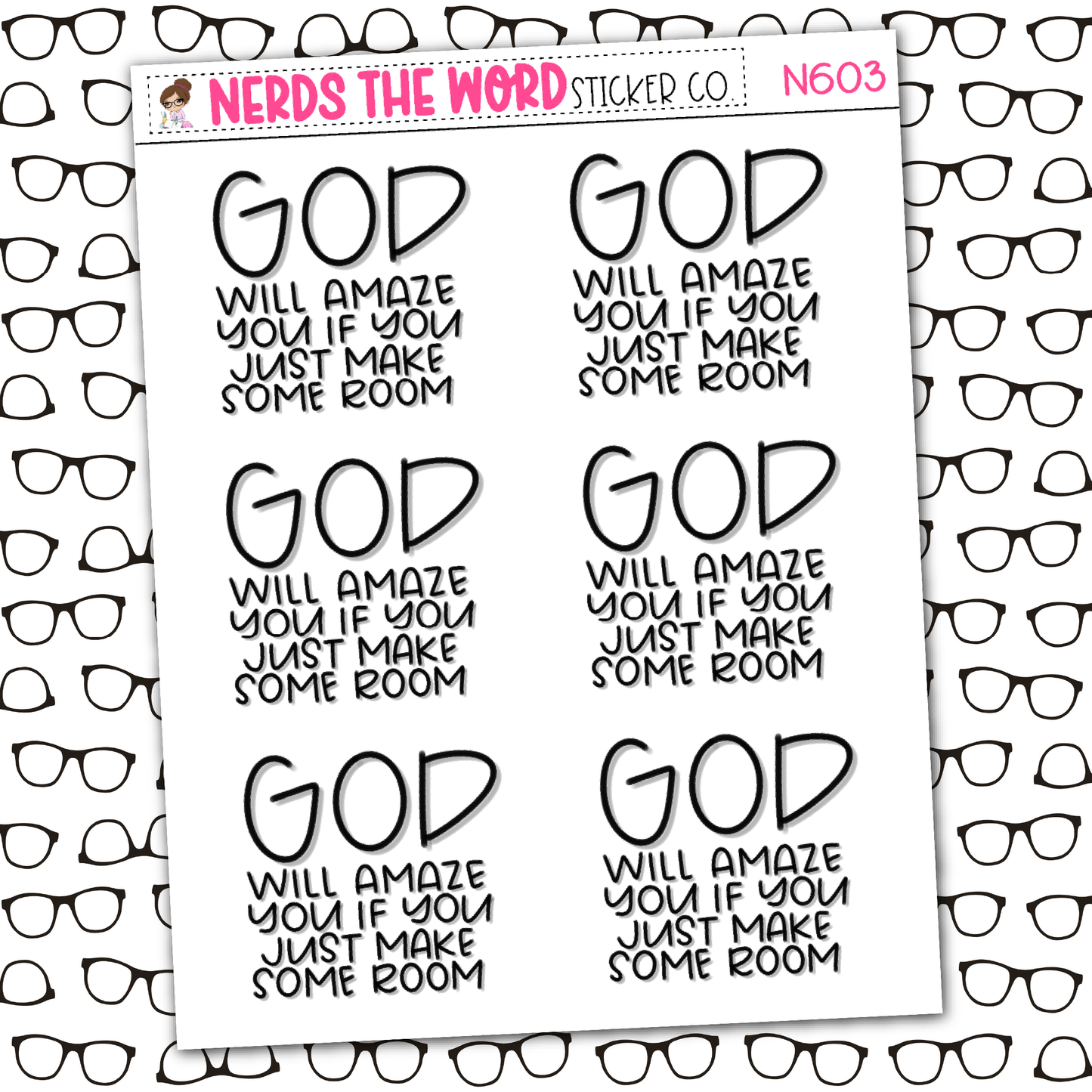 Make Some Room Sticker Sheet