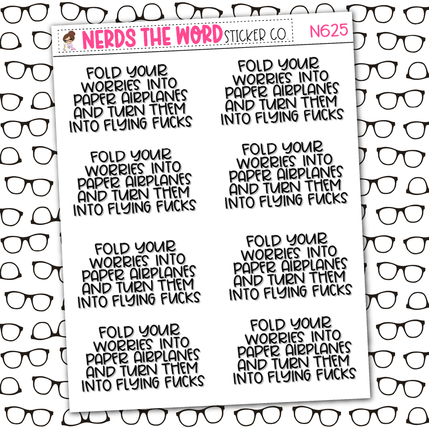 Flying F*cks Sticker Sheet